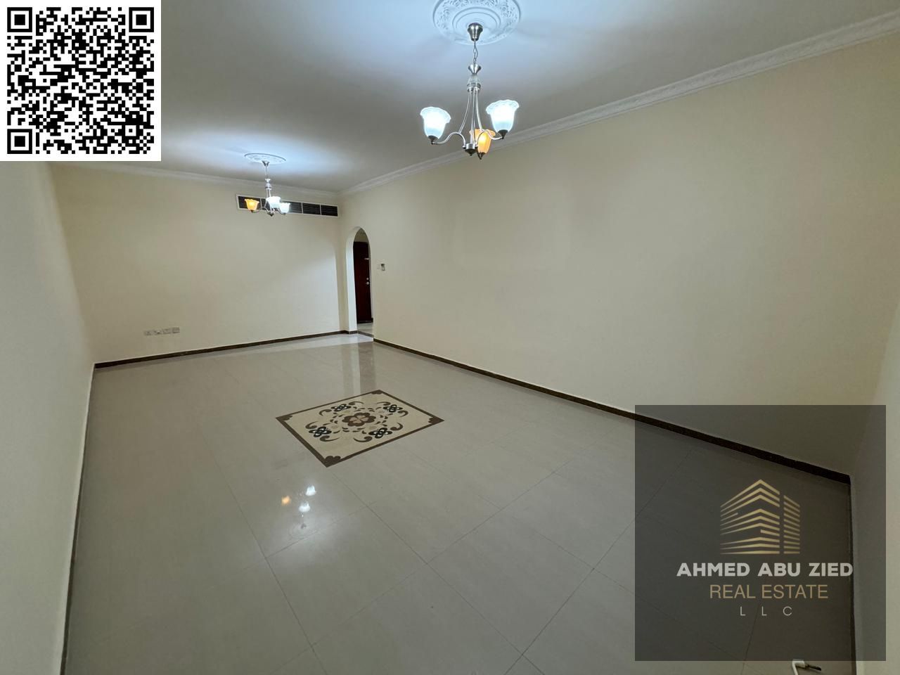 Luxury two-bedroom apartment for annual rent in Ajman | 2 bathrooms | Balcony with open views | Central air conditioning | Fully equipped kitchen | Ga