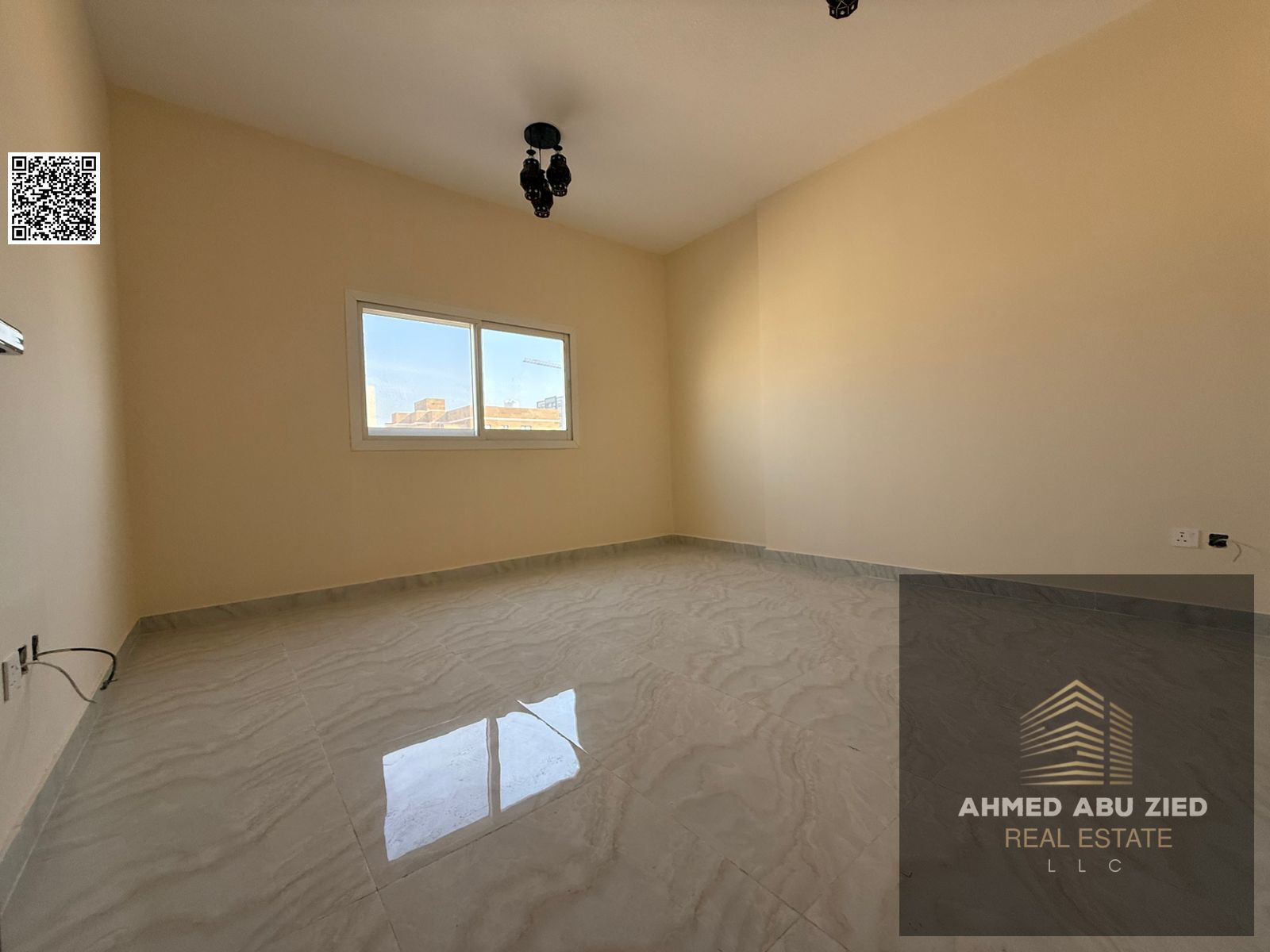 The most stylish and luxurious apartment for annual rent in Ajman, consisting of a master bedroom, a separate and fully equipped kitchen, and two bath