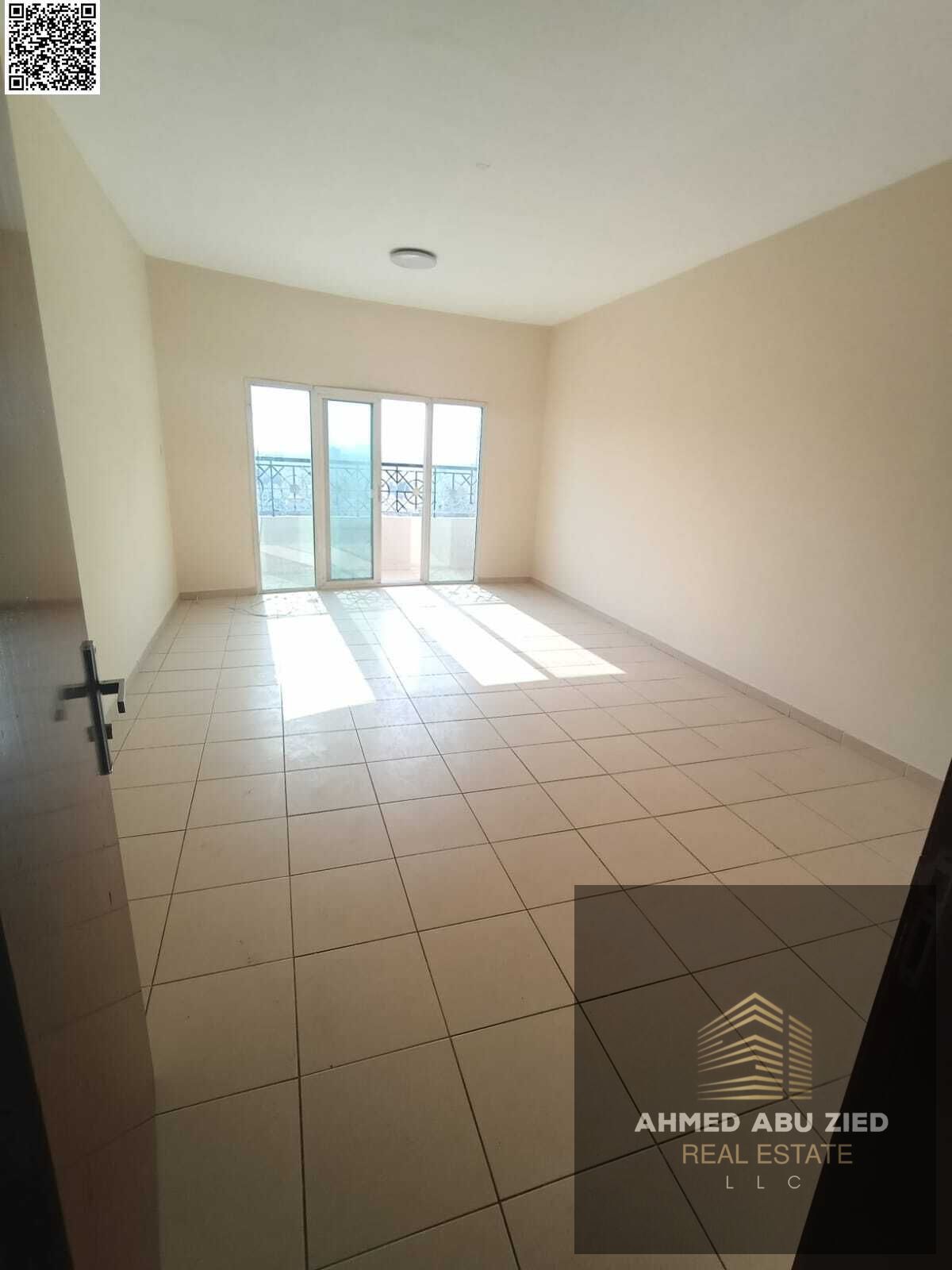 The most luxurious and affordable apartment for annual rent in Ajman, consisting of two master bedrooms, a large separate living room, a fully equippe