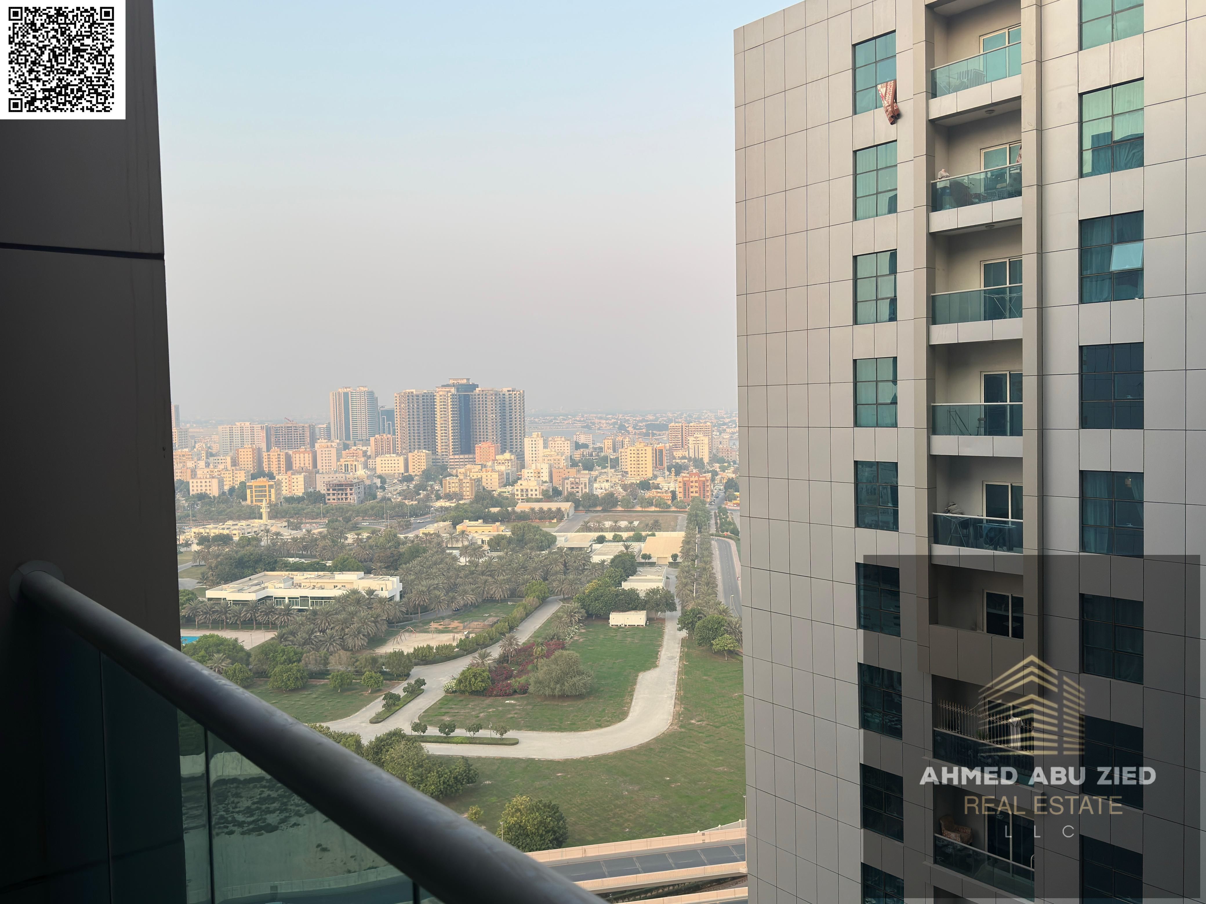 The most luxurious one-bedroom apartment in City Tower Ajman | Balcony with open view | Super deluxe finishing | Large spaces | Prime location