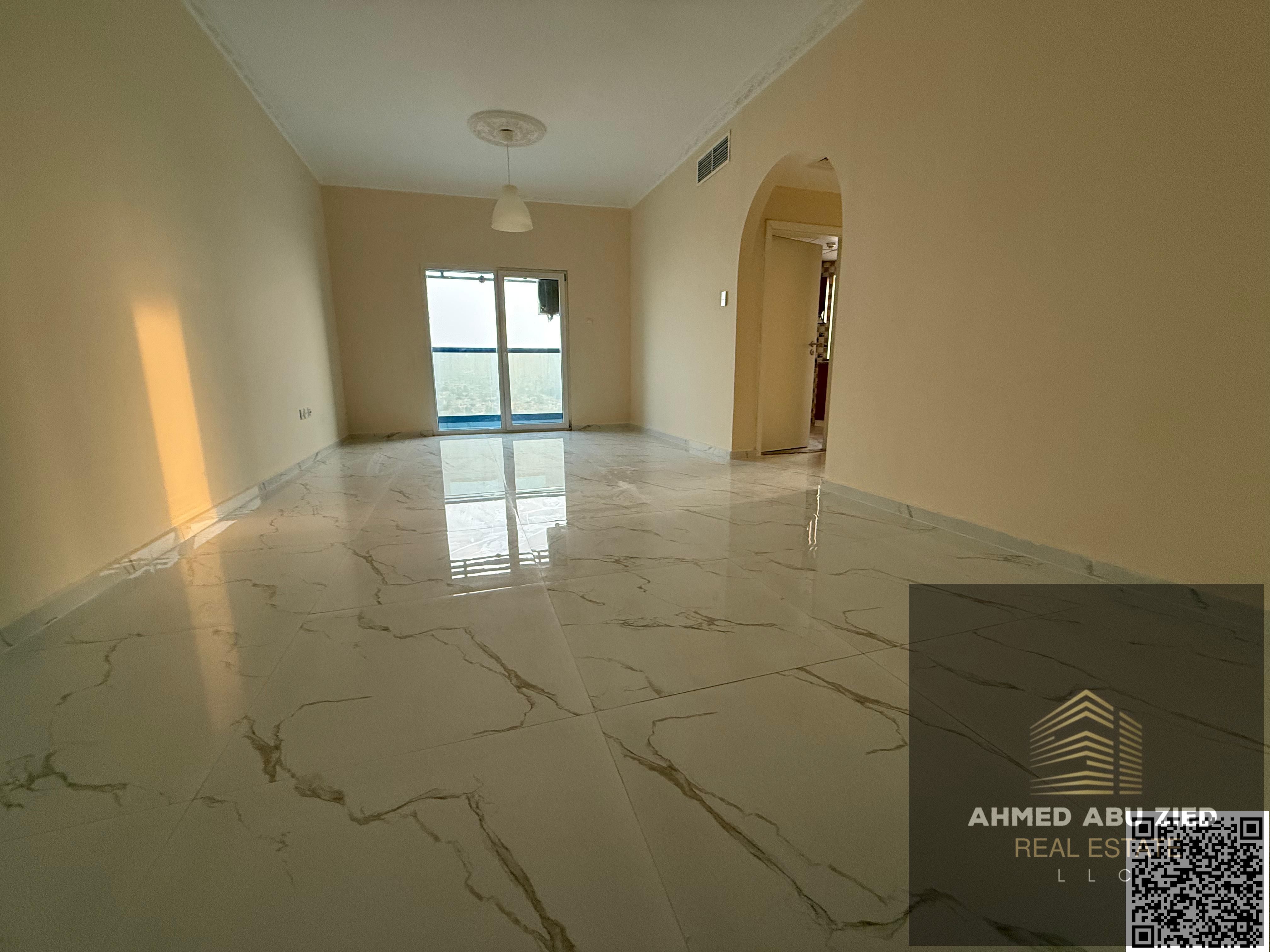 The most luxurious and beautiful apartment for annual rent in Al Nuaimiya 3, consisting of a master bedroom, a spacious living room, two bathrooms, a