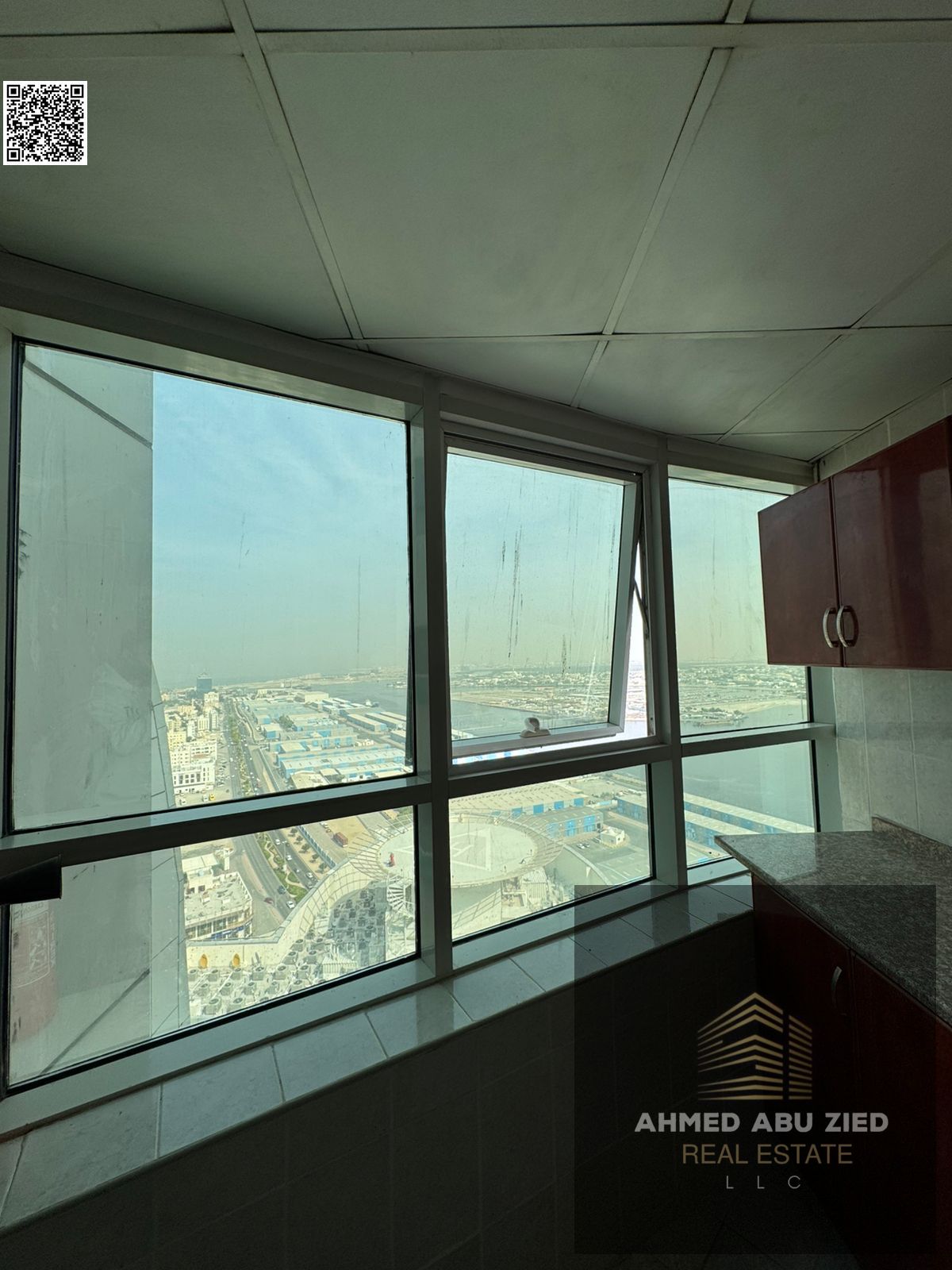 The cheapest and best apartment for annual rent in Al Orient Towers, consisting of a master bedroom, a spacious living room, a fully equipped kitchen,