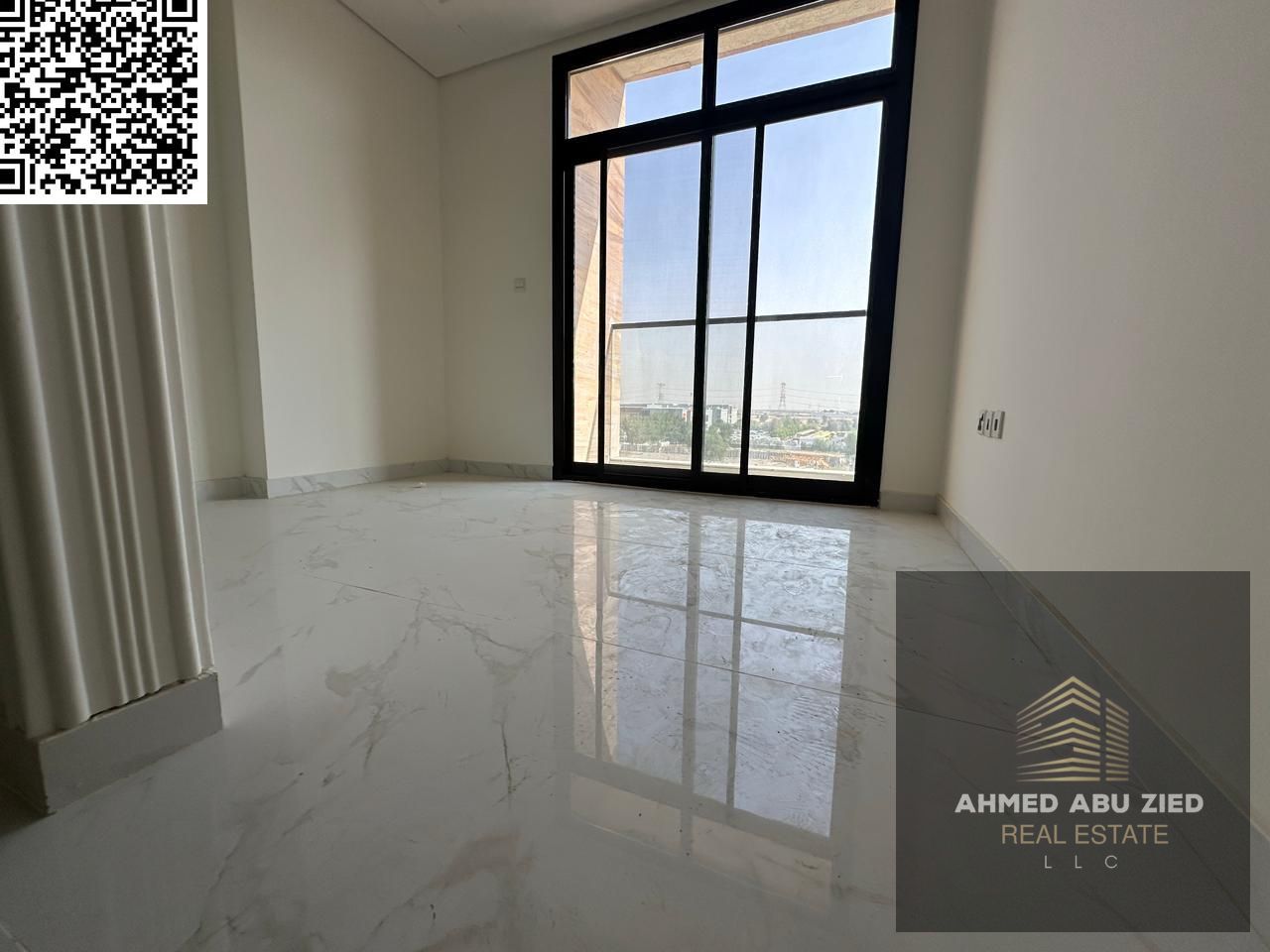 Luxurious and elegant 3-bedroom apartment with spacious living room and dining area, 3 bathrooms, balcony, built-in wardrobes, central air conditionin