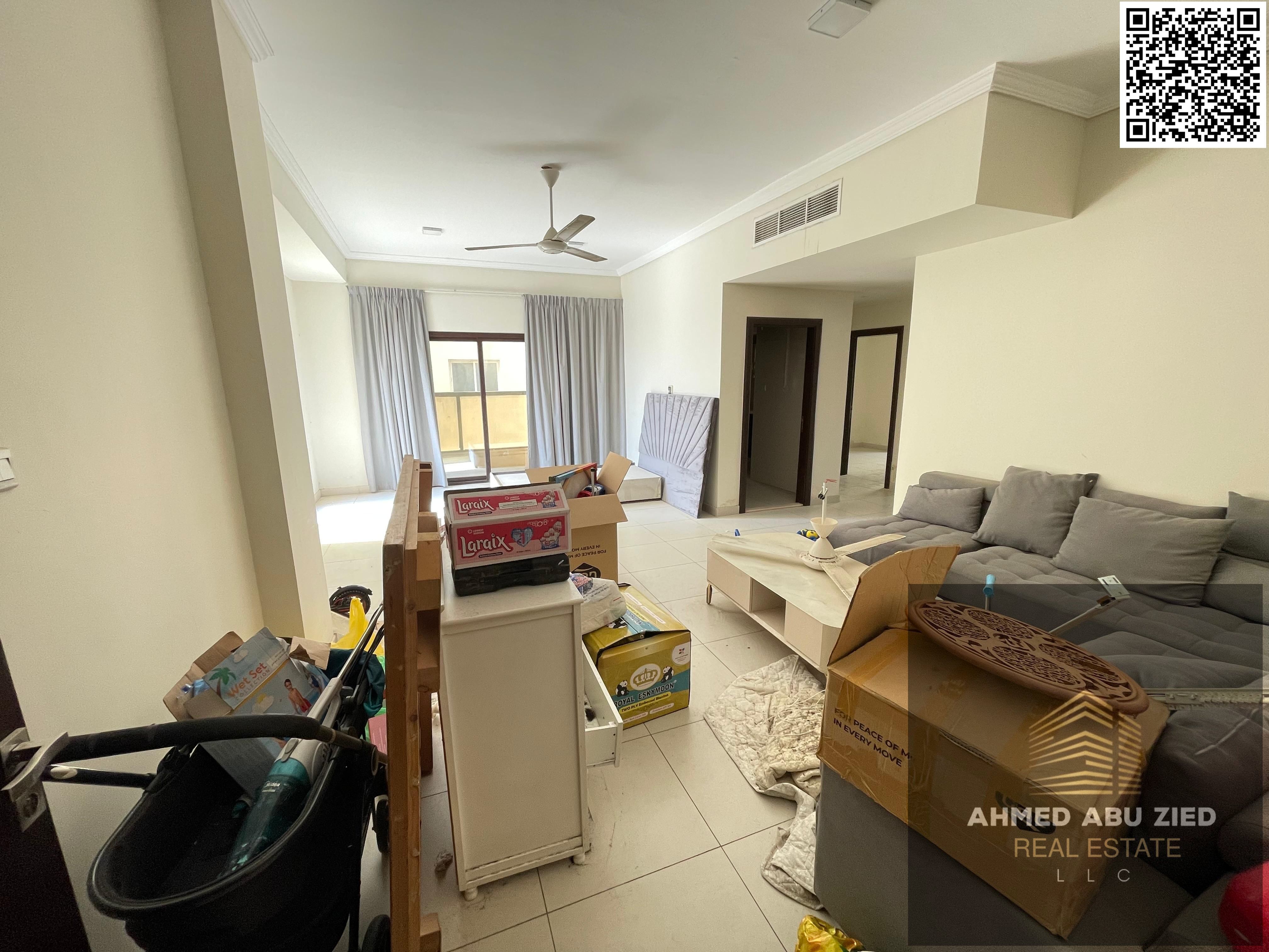 Luxurious and elegant two bedrooms, one of which is a master bedroom, a spacious living room, a large rooftop terrace, a modern kitchen, central air c