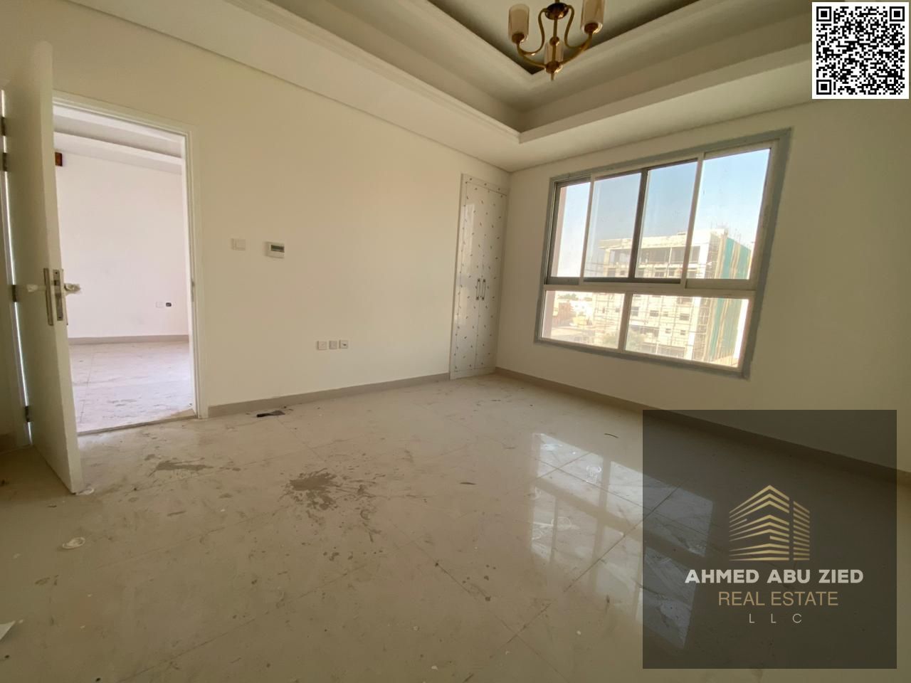 Upscale and luxurious two-bedroom apartment, one of which is a master suite, large living room, spacious kitchen, two bathrooms, balcony with open vie