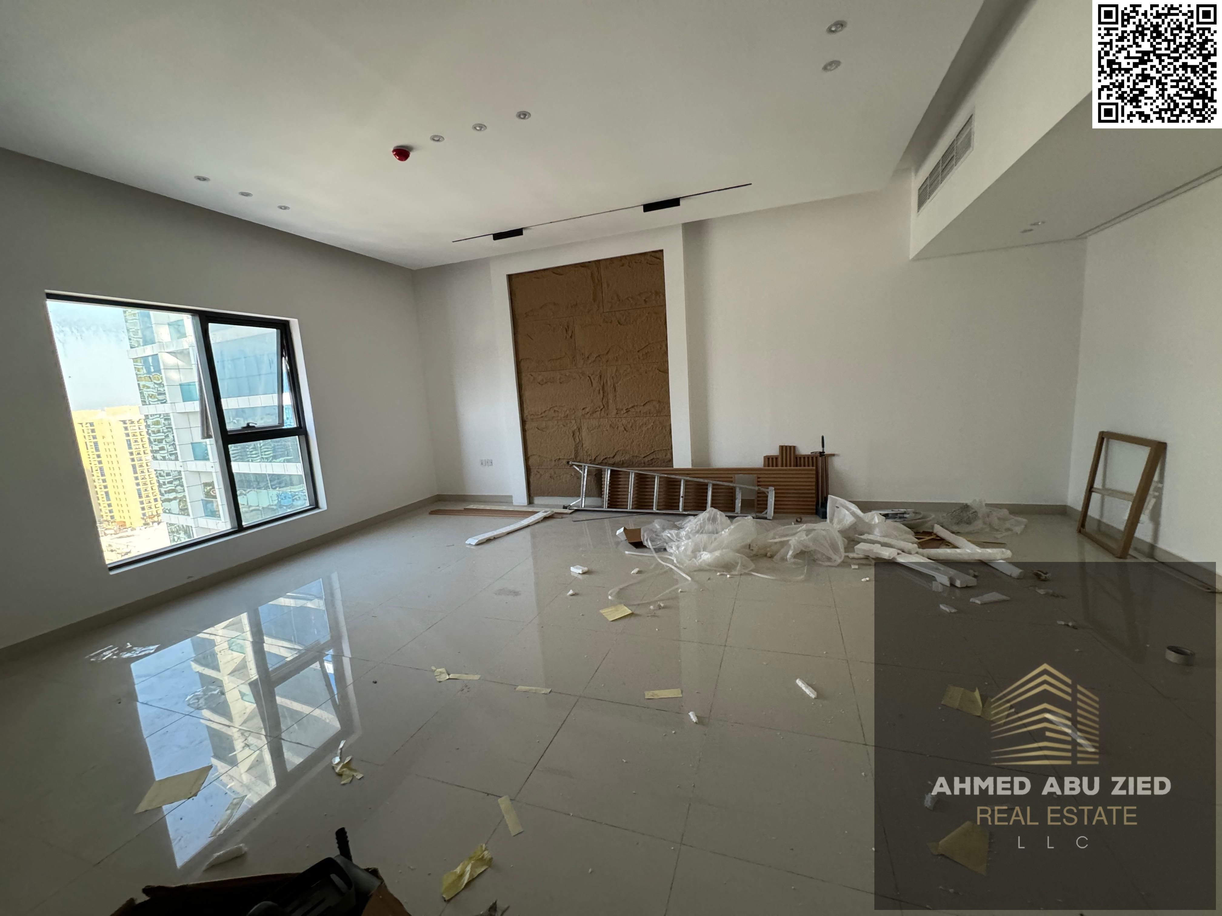 Largest, most elegant, and luxurious 3-bedroom apartment with a large living room, spacious kitchen, 3 bathrooms, balcony with open views, maid's room