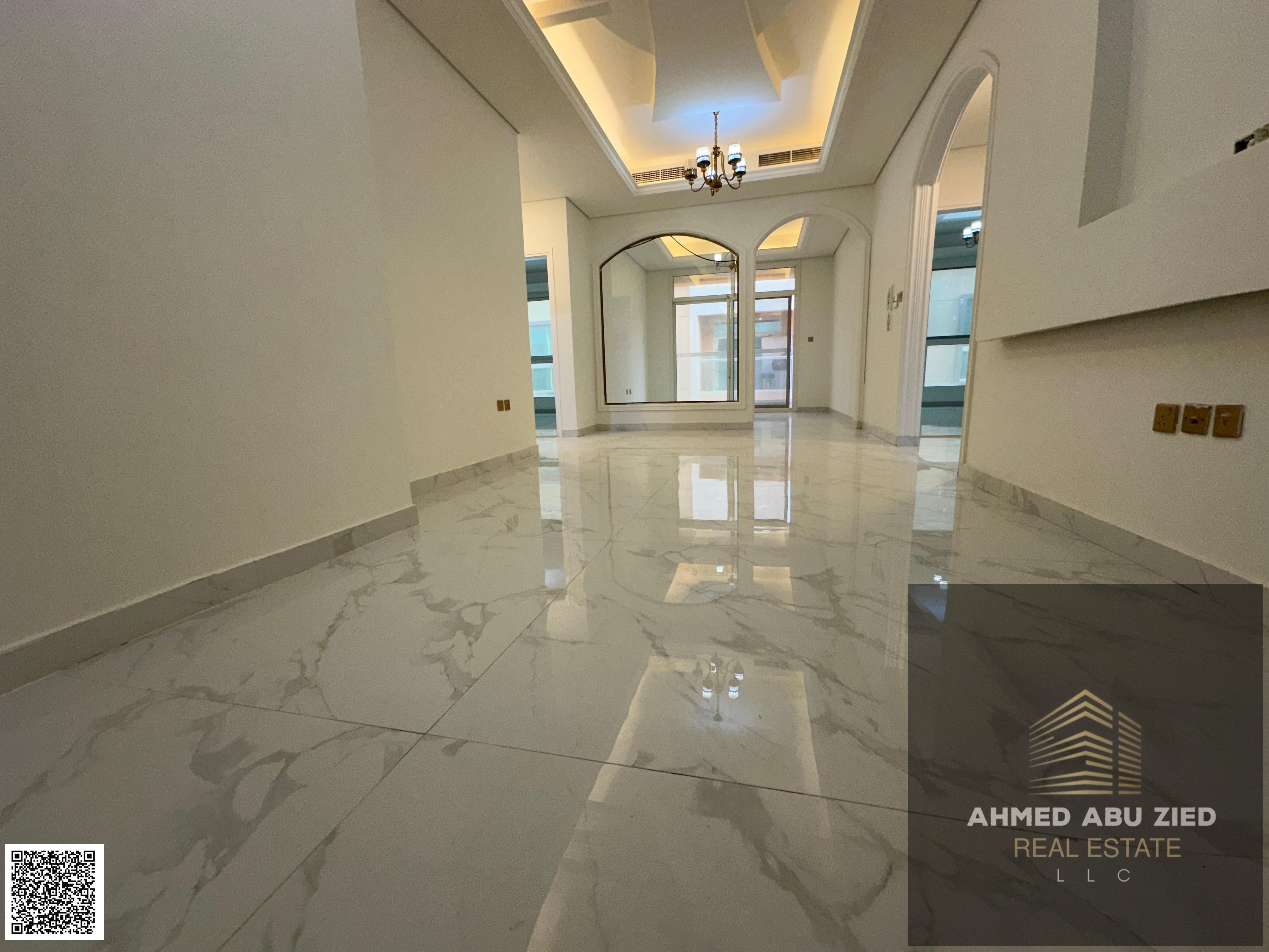 A two-bedroom apartment for annual rent in Al Muwaihat3 brand new, located near Schools Street and ADNOC petrol station, providing easy access
