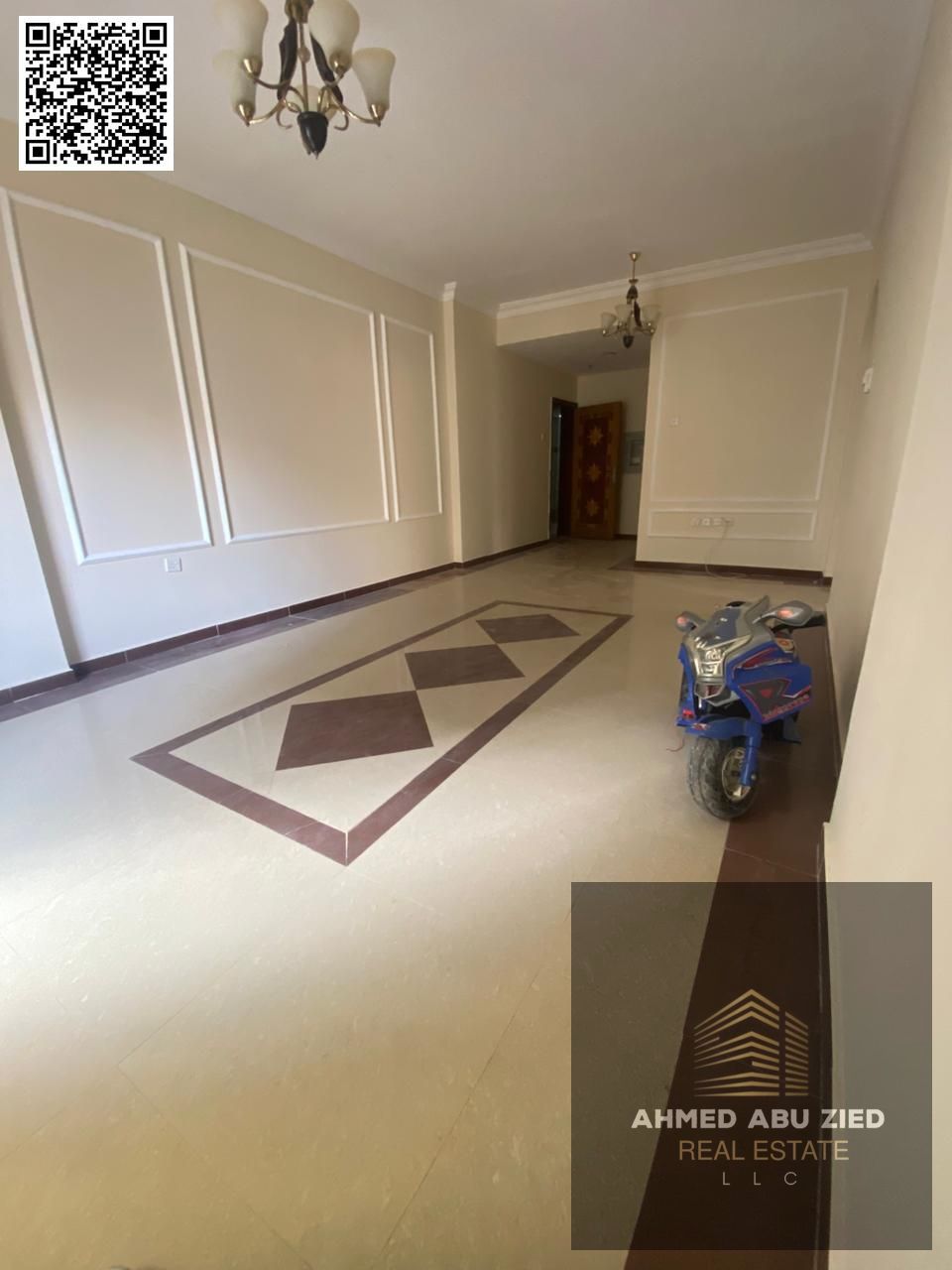 For annual rent in Ajman Al Nuaimiya 1, a two-bedroom apartment with a living room, two bathrooms, and a balcony with a view. The price is 35,000 dirh