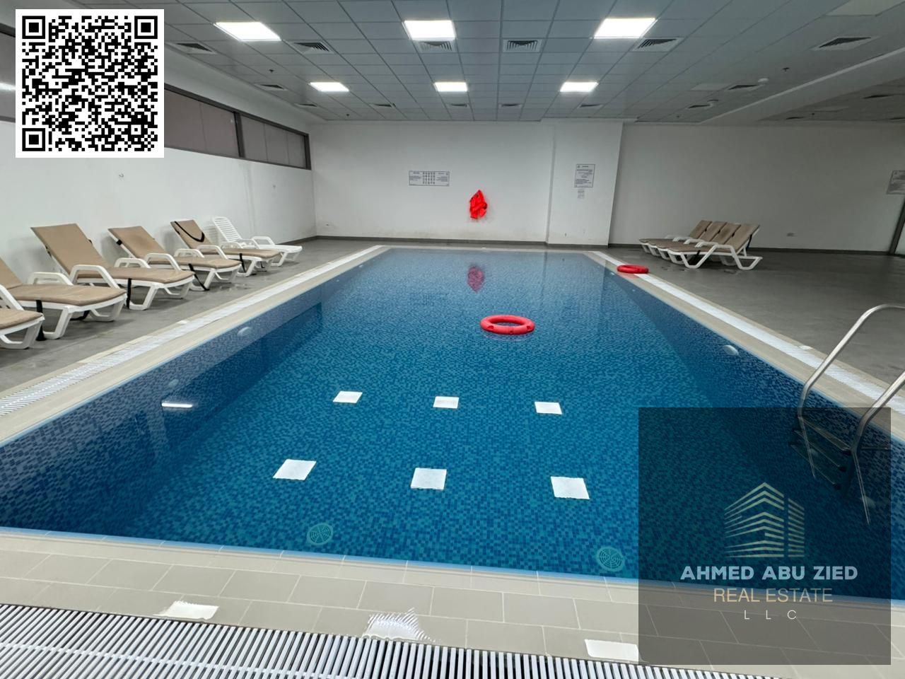 The most luxurious and elegant furnished one-bedroom apartment in Ajman – Gulf Tower, Khalifa Main Street, with gym and swimming pool. Annual rent AED