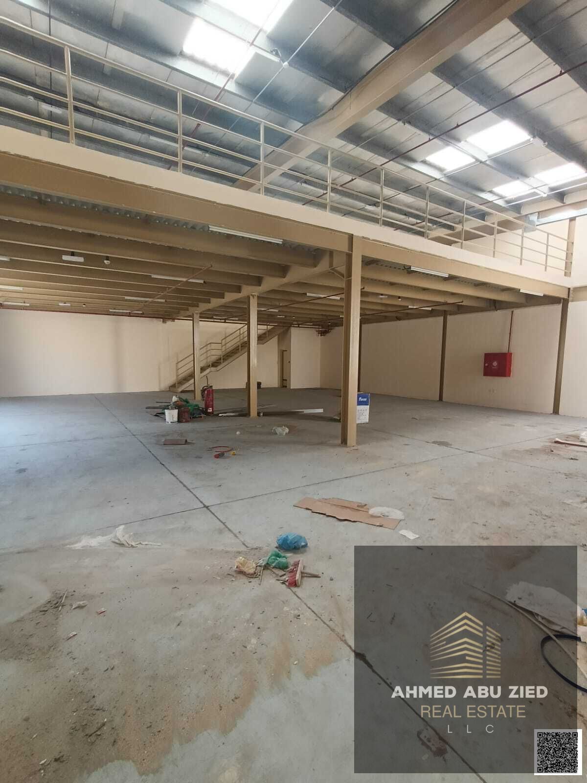 Largest warehouse for annual rent in Ajman with full mezzanine, regular maintenance, strategic location, business-friendly environment, near Dubai & S