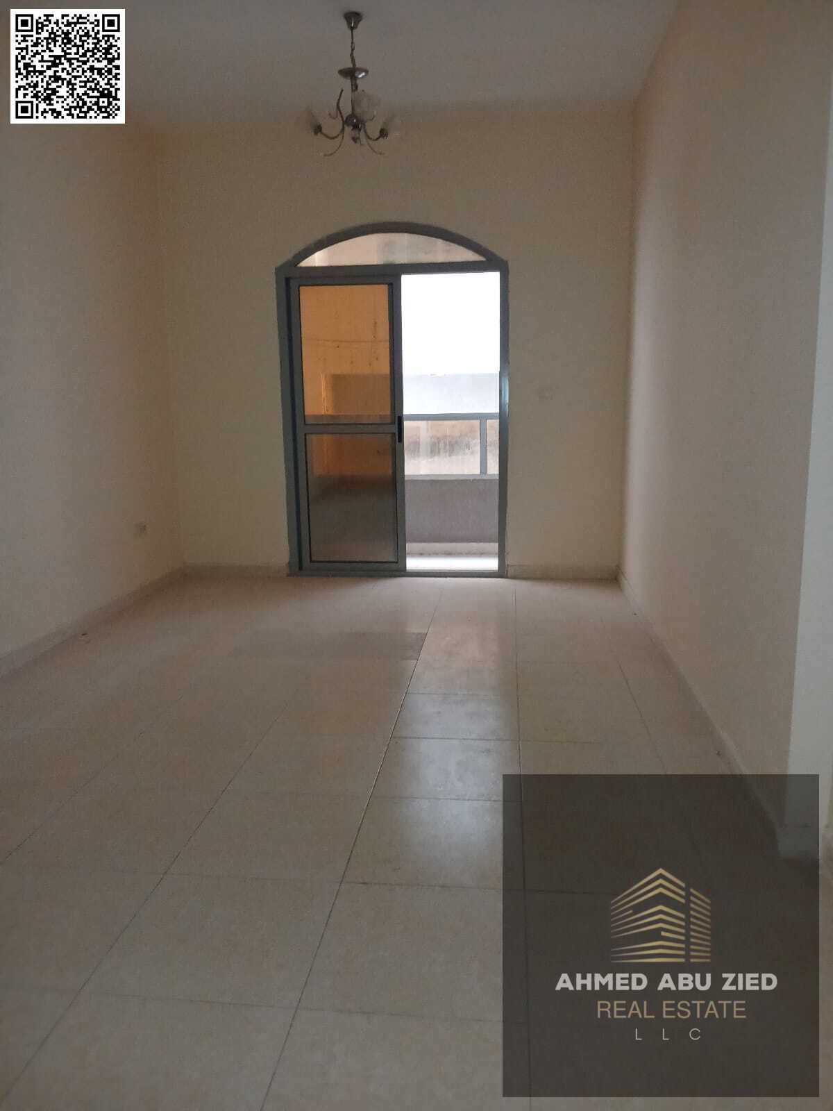 "Bedroom and living room for rent in Al Nuaimiya 1, near Al Hikma School. One bathroom, balcony, large kitchen. Rent 30,000 dirhams, installments 4-6,