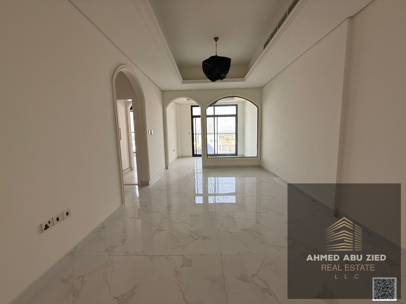 Finest 1BR for annual rent in Ajman, master bedroom, large separate hall, central AC, balcony, gym, jacuzzi, close to all services and amenities