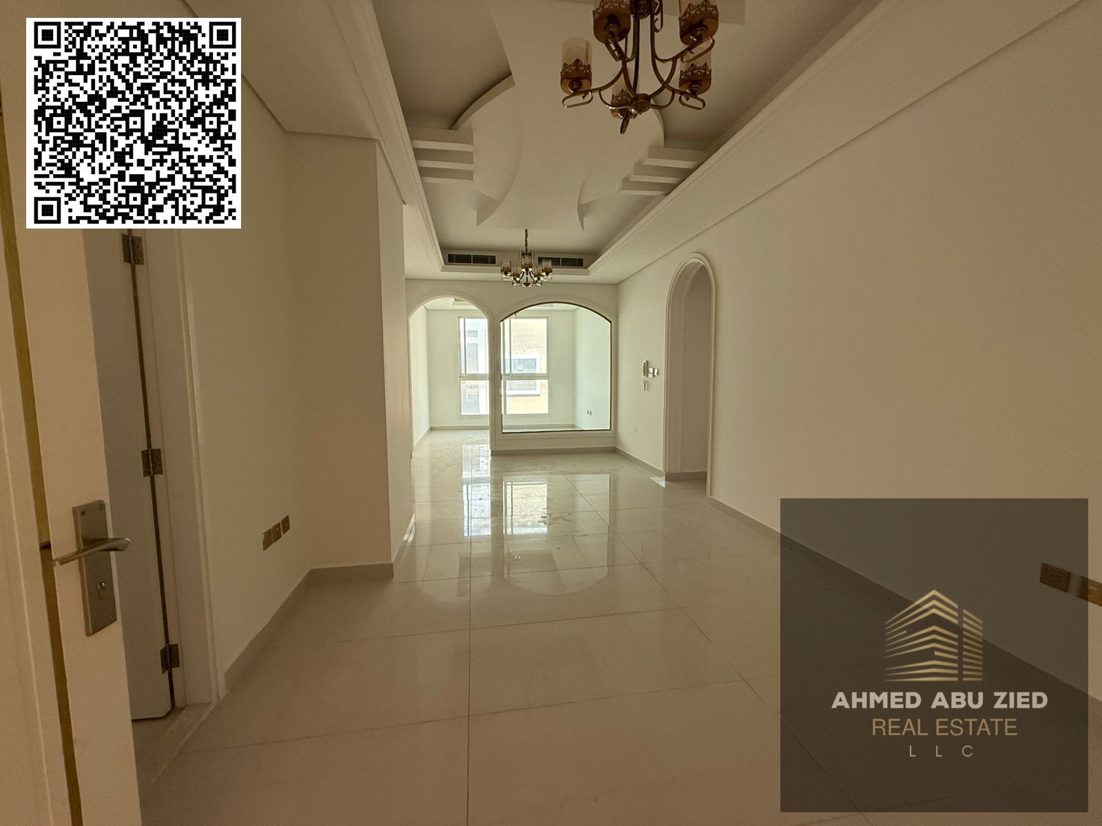 Two bedrooms and a living room with two bathrooms, one month free, a swimming pool, jacuzzi, balcony with a view, and built-in wardrobes in Al Muwaiha