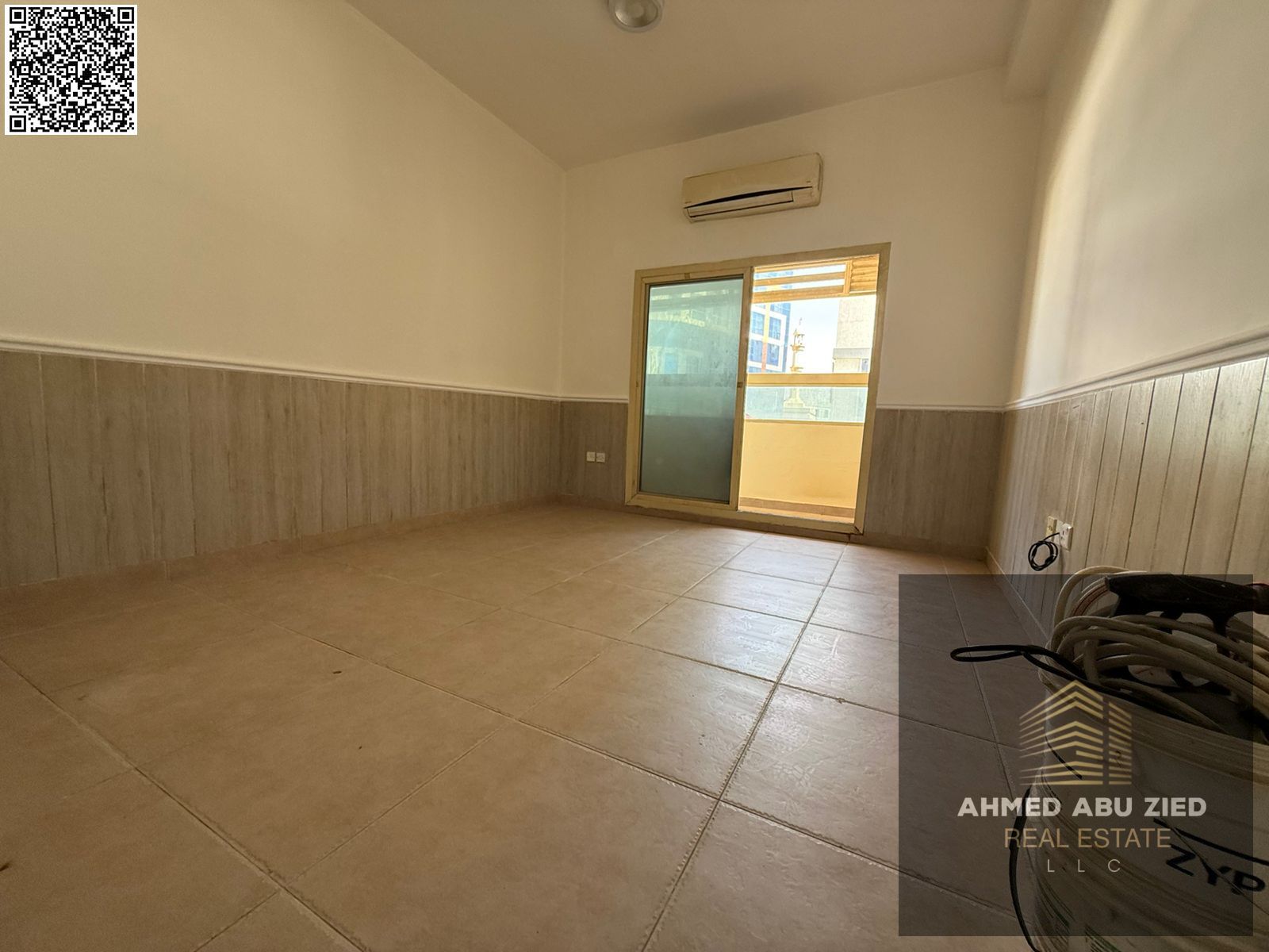 Largest 1BR Hall for Annual Rent in Al Rawda 2 – Ajman | Master Bedroom | 2 Baths | Balcony | Built‑in Wardrobes | Split AC | Prime Location