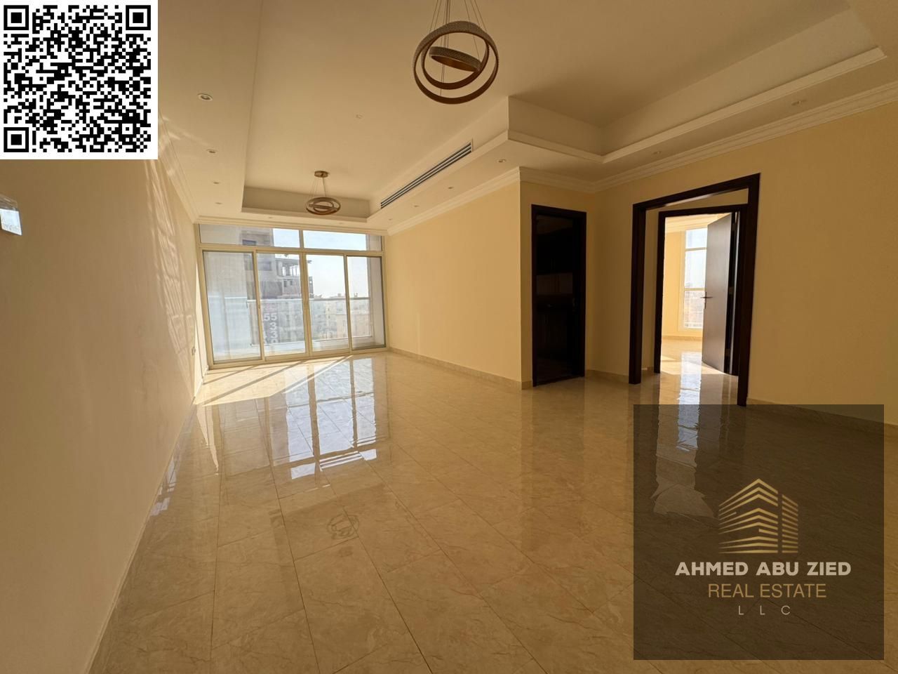 Elegant 3-bedroom apartment for annual rent in Al Rawda 2, Ajman, near Layali Beirut Restaurant and opposite Kenz Mall, with central AC and premium f