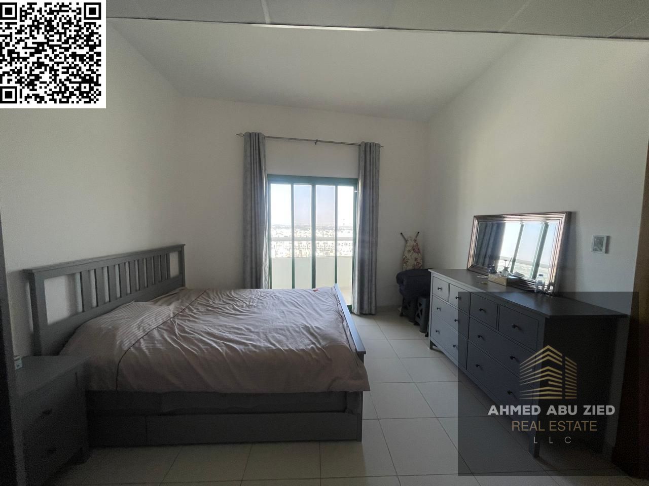 Furnished 1-bedroom apartment for annual rent in Al Amerah, Ajman – master room, open-view balcony, 2 bathrooms, elegant design, ready to move in.