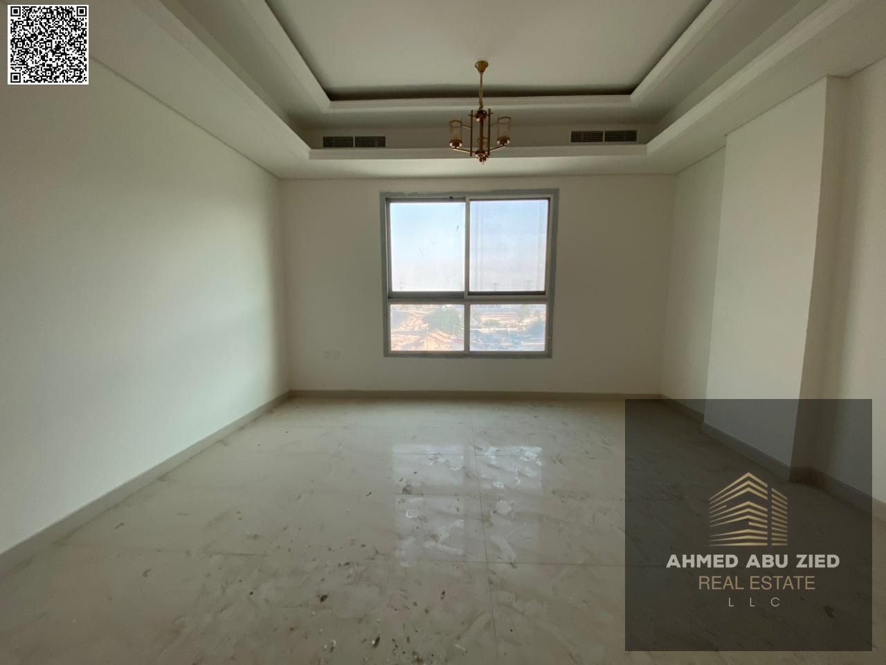 **3BR hall in Al Mowaihat 3, annual rent, 3 baths, central AC, balcony, free month, quality finish, spacious layout, prime location with easy Dubai ac