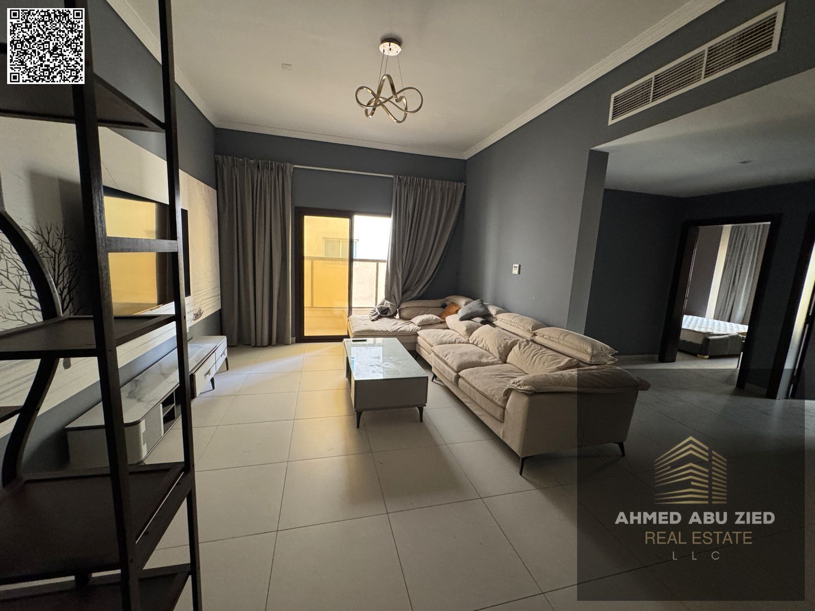 **Annual rent: prime 2BR hall in Al Rawda 2, easy Dubai access, spacious layout, quality finish, 2 baths, central AC, balcony, flexible payments. **