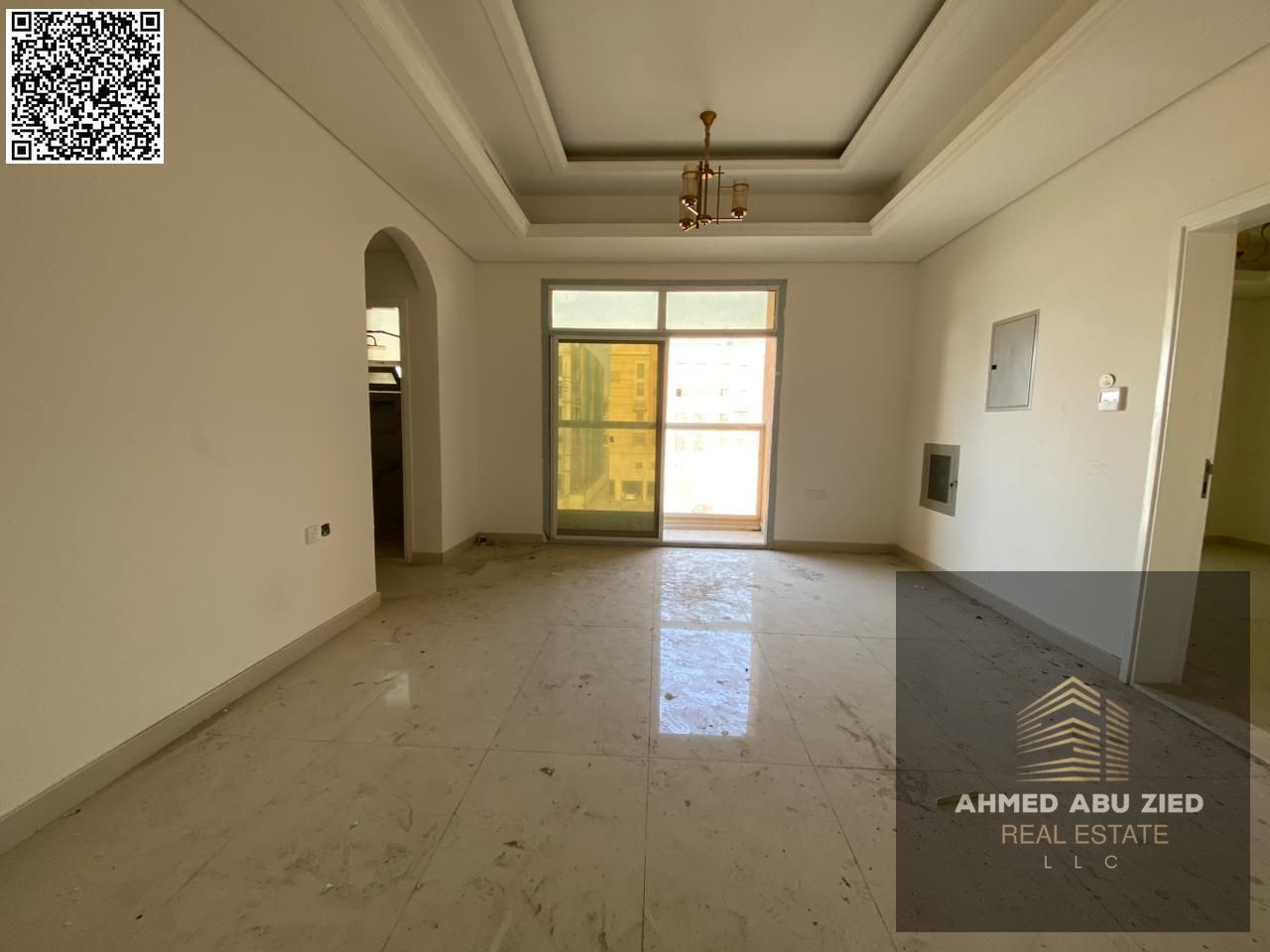 First tenant 2BR apartment with living room in Al Mowaihat, 1 month free, near schools, easy Dubai access, excellent finish, spacious, easy payments.