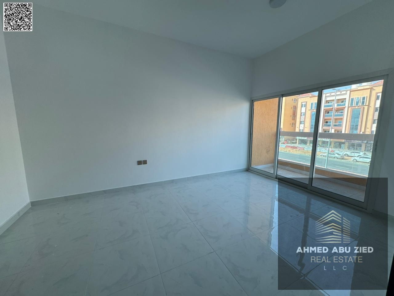 Brand new 2BR apartment for annual rent in Al Mowaihat 3.2 master beds, 3 baths, central AC, balcony, free month, easy payment.