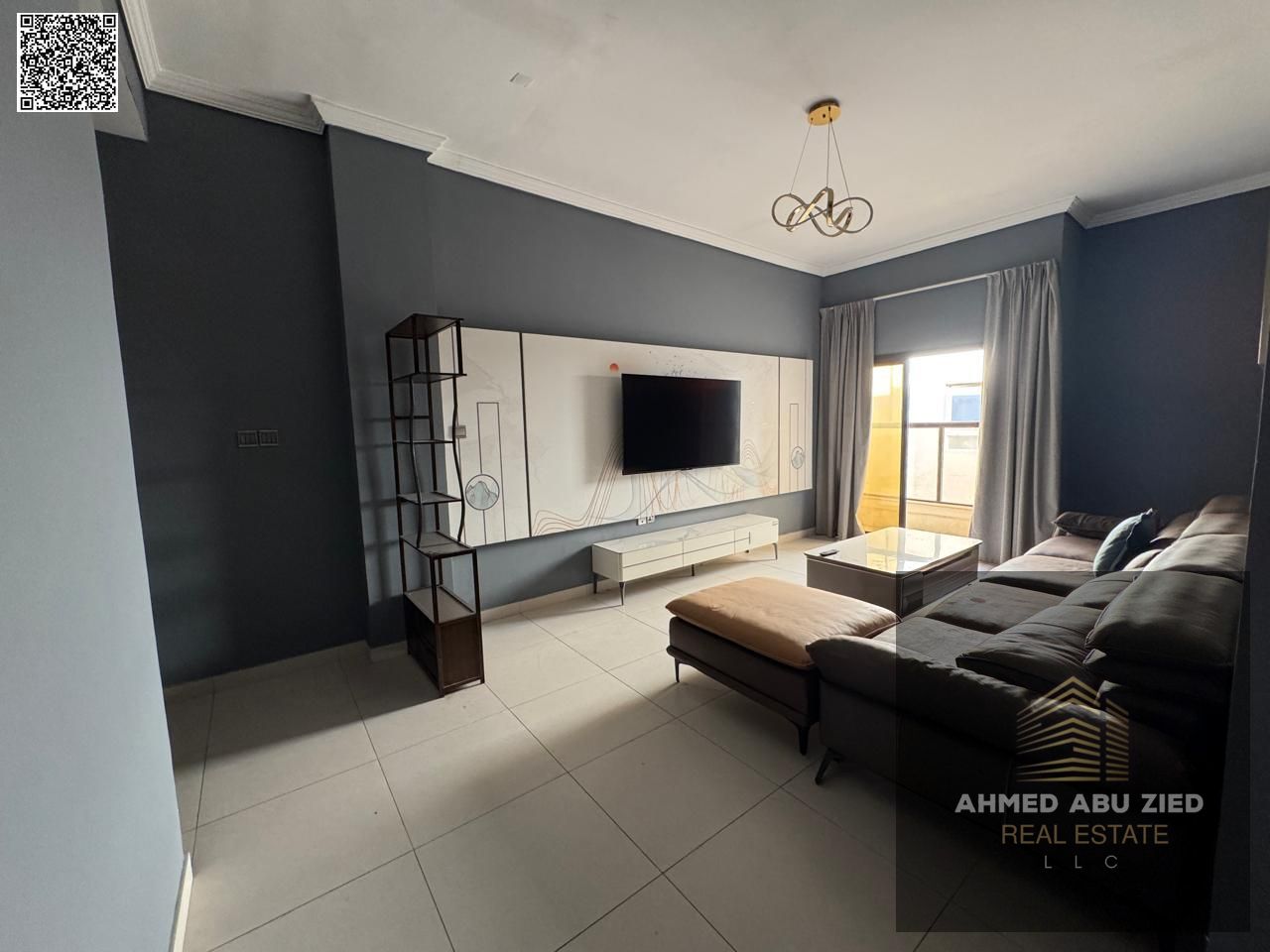 **Furnished 1BR hall in Al Rawda 2, easy Dubai access, hotel-style finish, spacious, clean furniture, flexible payments, central AC. **