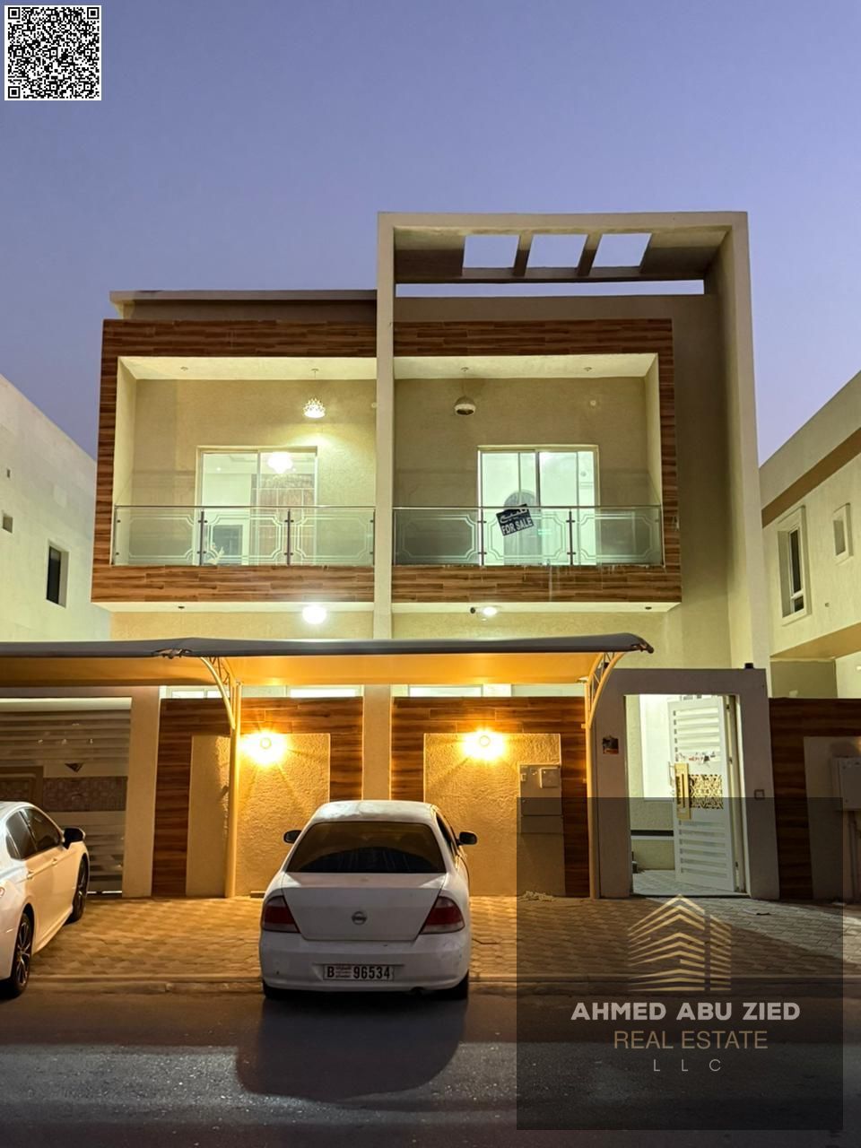 Villa for annual rent in Al Yasmin, Ajman | 5 master bedrooms | 7 bathrooms | Spacious living room and majlis | Master maid's room with storage | Balc