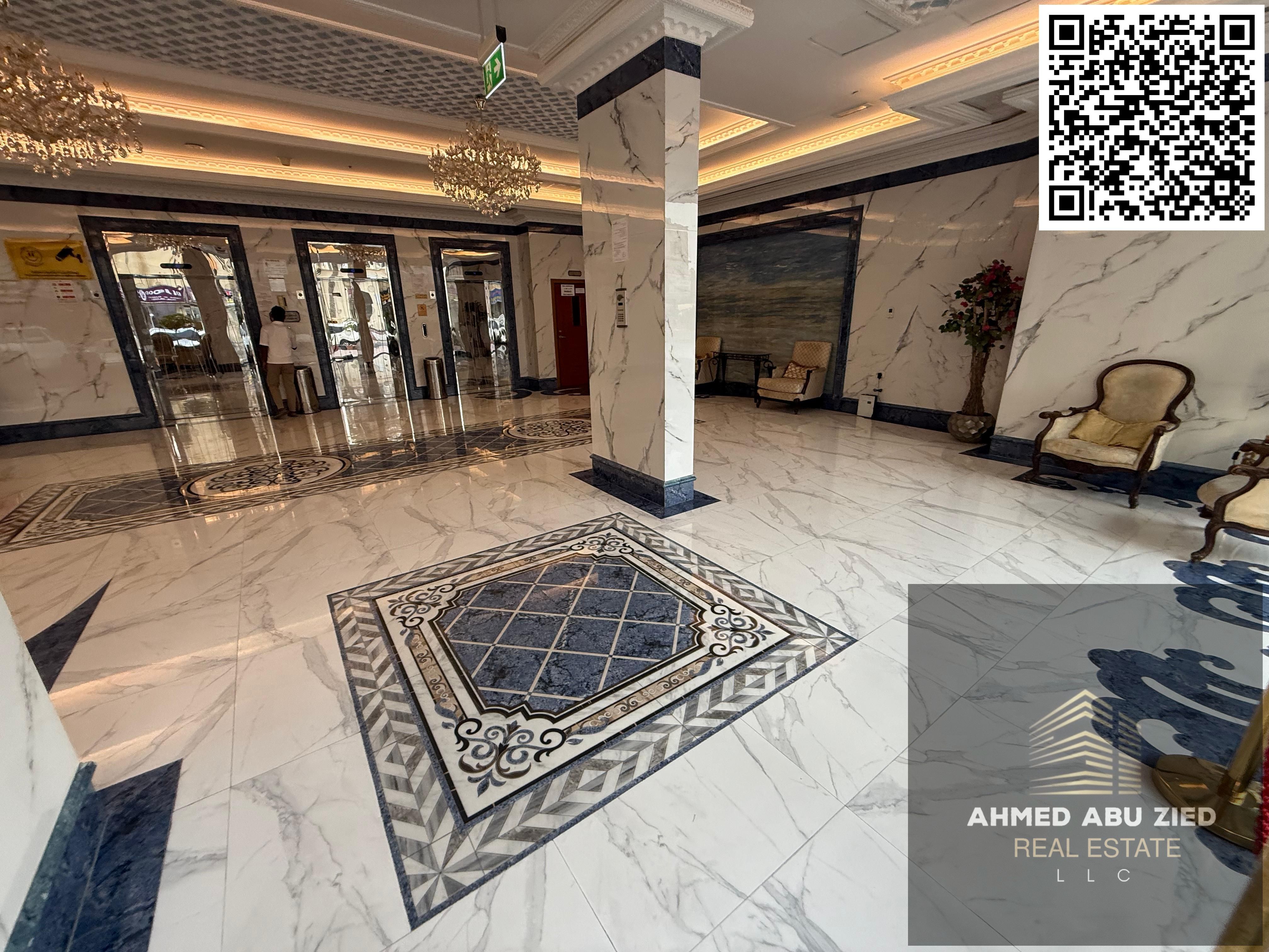 The finest and most elegant master bedroom and hall | Al Nuaimiya 3 behind Dubai Islamic Bank | Open-view balcony | 2 bathrooms | Free parking