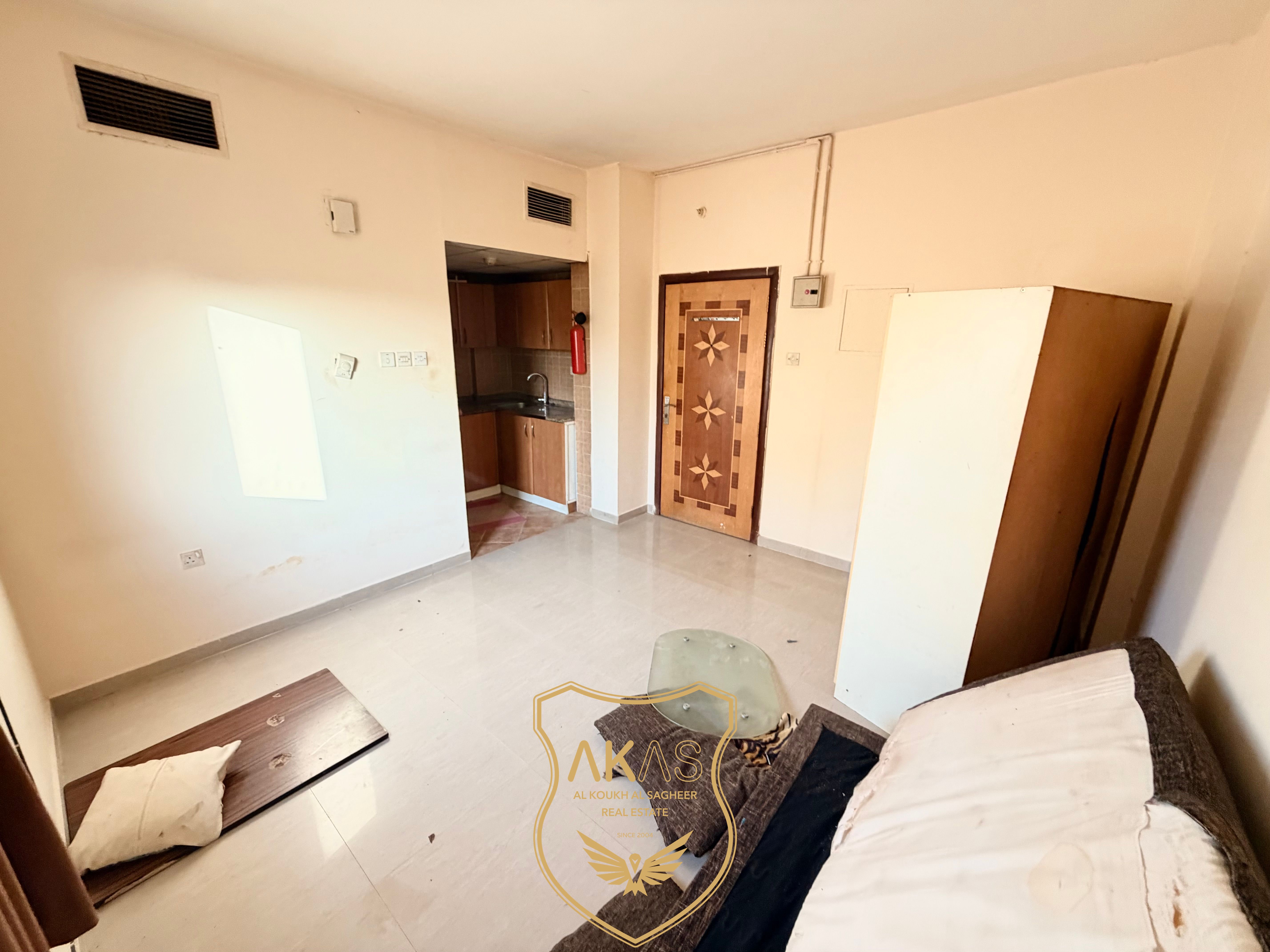 Studio Apartment available with central AC and separate Kitchen just in 17999 AED