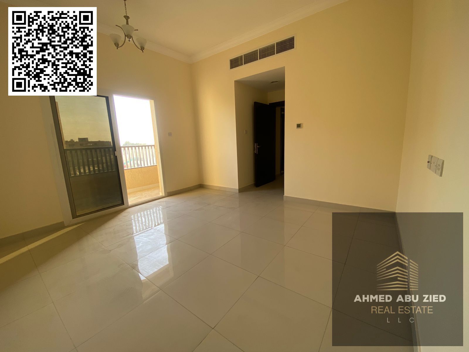 First occupancy | Central air conditioning | 1 bedroom, living room, 2 bathrooms | Balcony with open view | Excellent finishing | Spacious | Prime loc