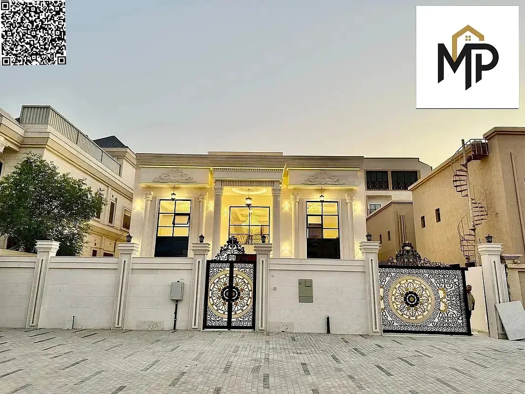For Sale: Luxurious two-story villa with a rooftop terrace in Al Yasmeen, Ajman. Prime location near Sheikh Mohammed Bin Zayed Road and all amenities