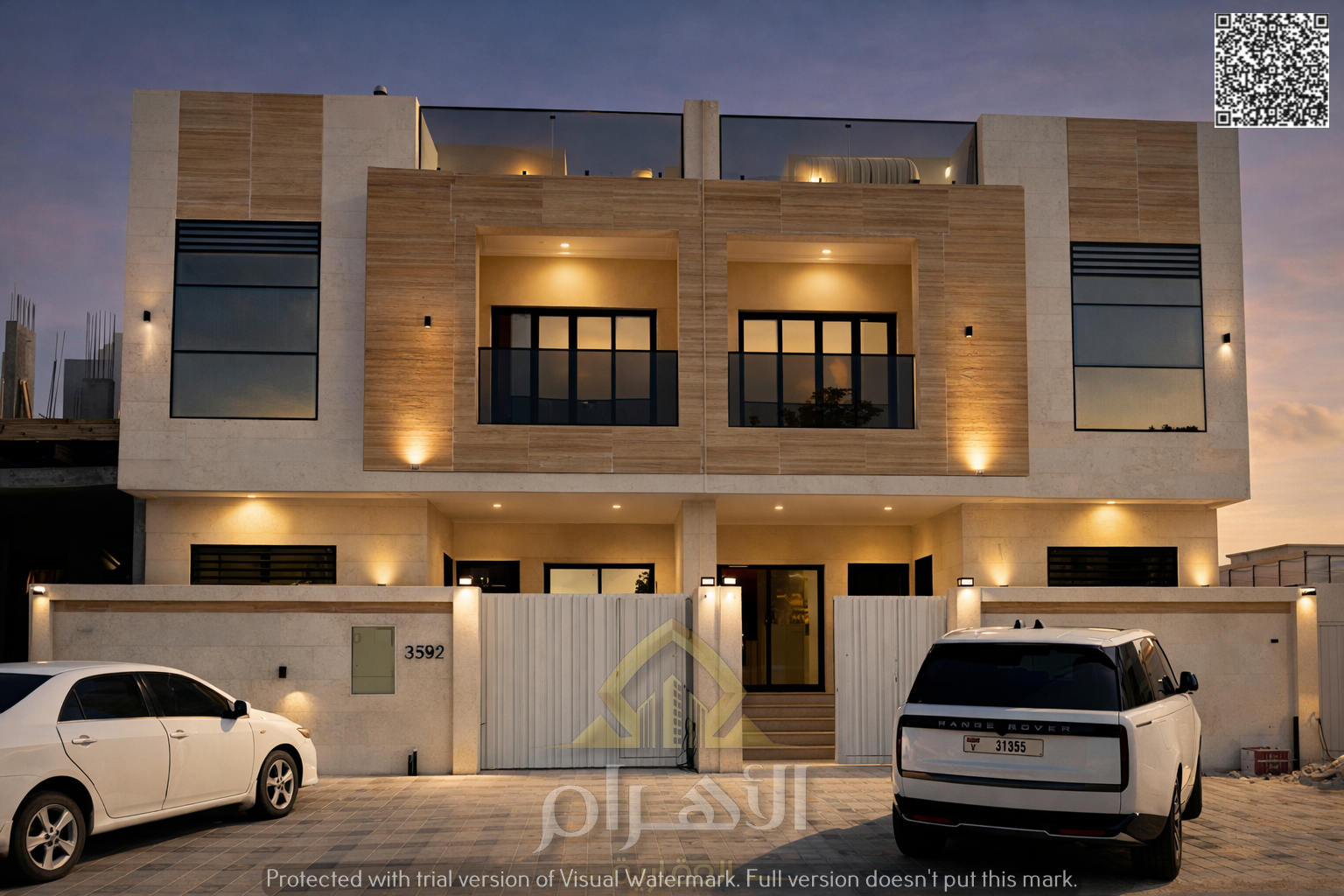 Own a 5-bedroom villa (G+2) with very high-end custom finishing, in a prime location, freehold ownership, close to all services, opposite the mosque.