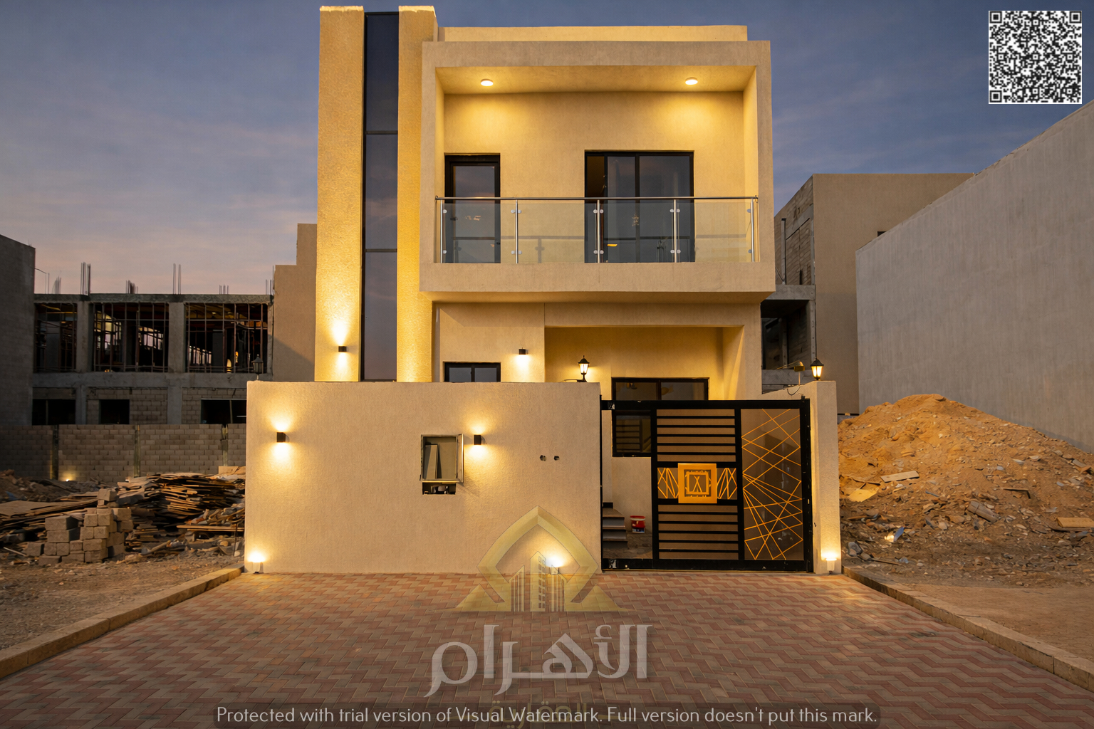 Own a 5-bedroom villa (G+2) with very high-end custom finishing, in a prime location, freehold ownership, close to all services, opposite the mosque.