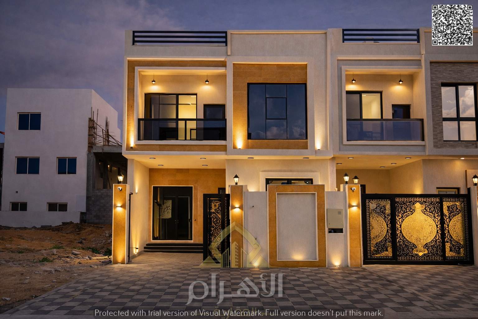 Own a 5-bedroom villa (G+2) with very high-end custom finishing, in a prime location, freehold ownership, close to all services, opposite the mosque.