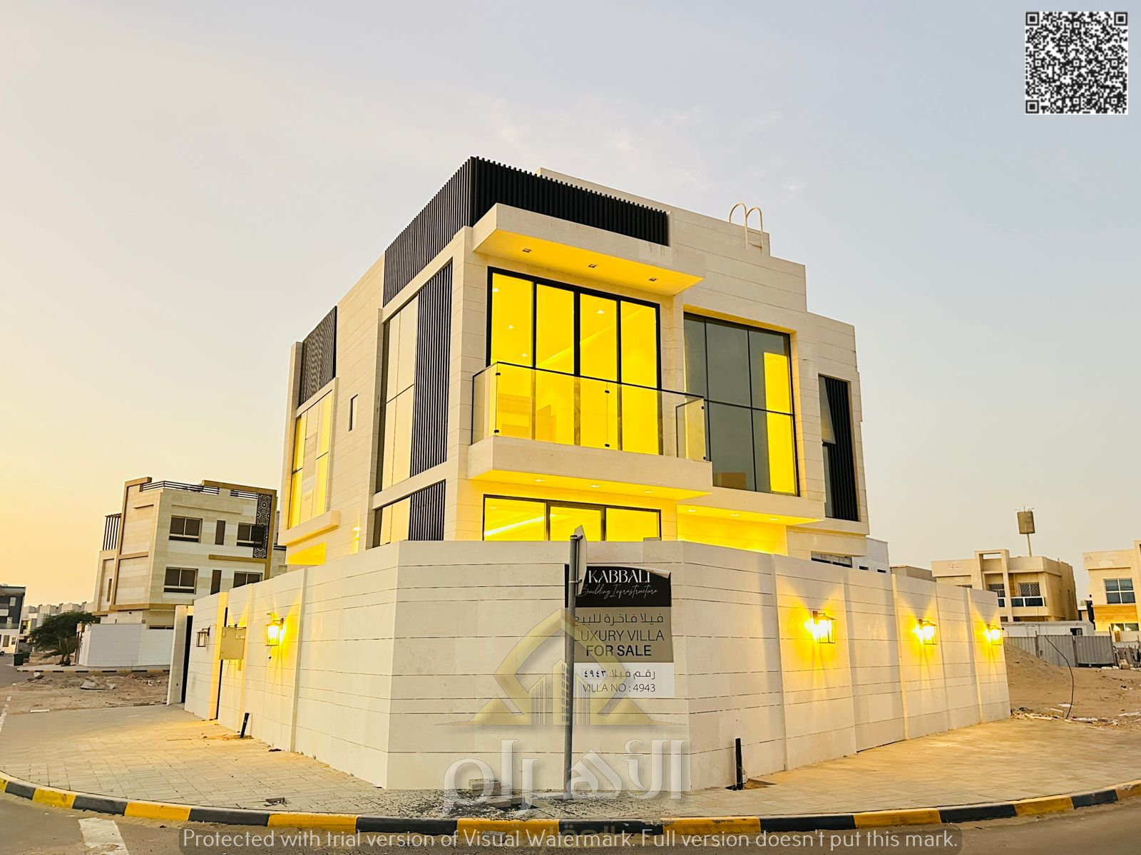 Corner villa with high-end finishes, located on a main street close to all services. Freehold ownership available to all nationalities in one of Ajman