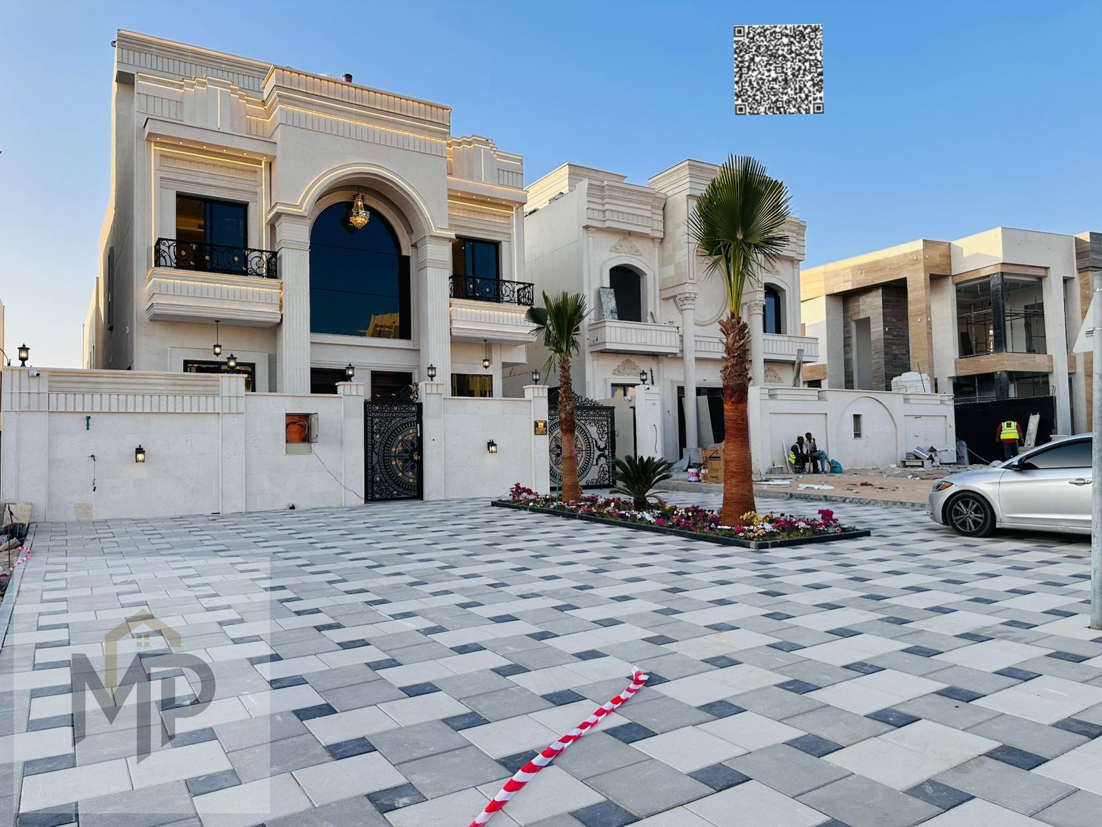 I own a villa including registration fees, a large setback, and a yard and roof area
