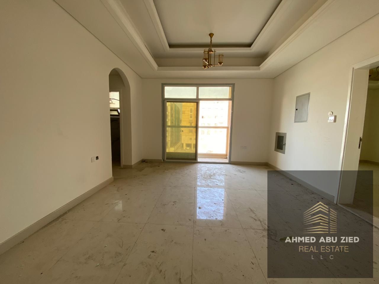 Largest 2 master bedrooms + living room apartment with built-in wardrobes, central air conditioning, and a balcony with open view. Spacious area of