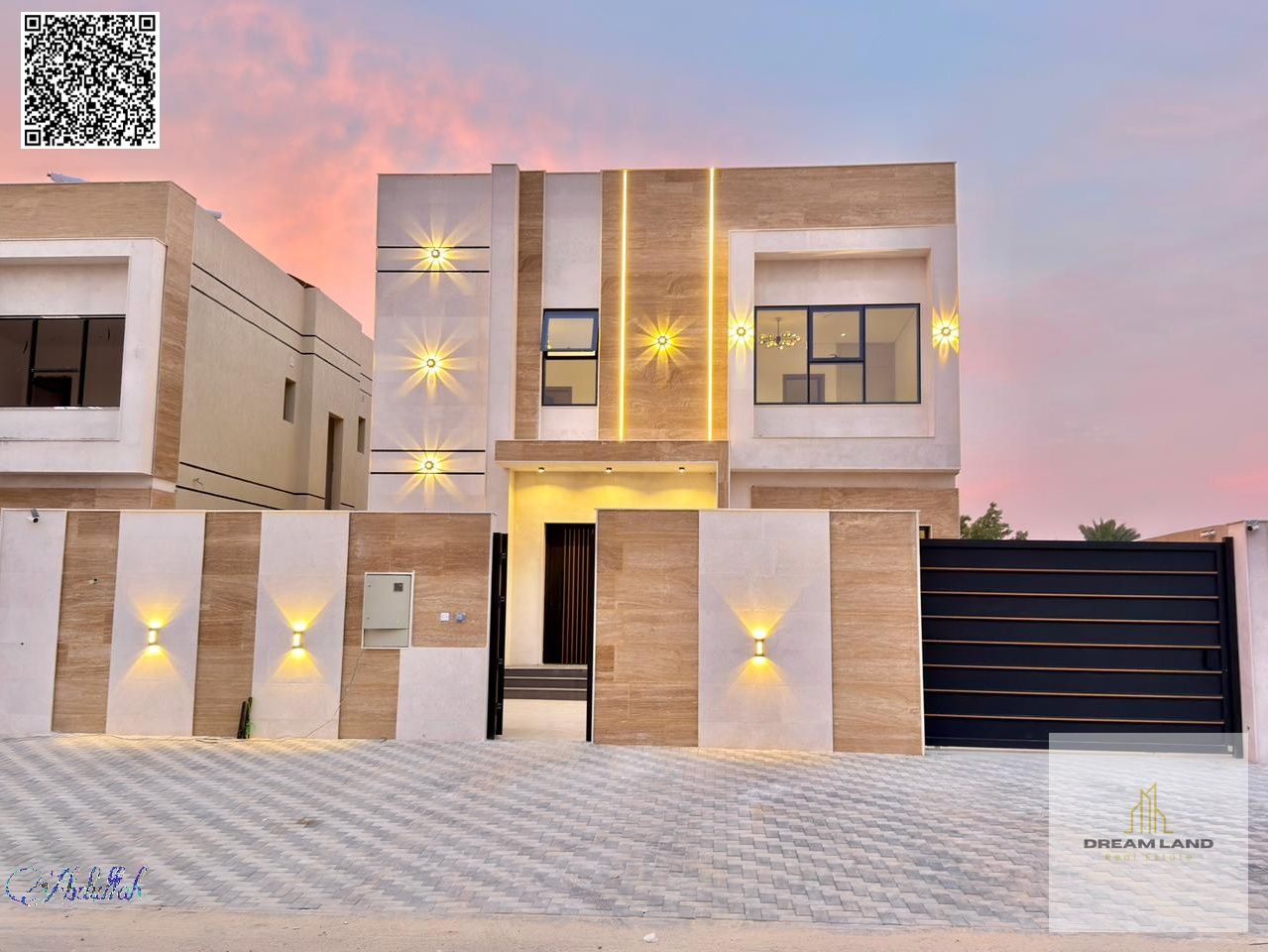 Own a villa in Al-Haliyo area, excellent location, with a price that includes water, electricity, and registration fees.