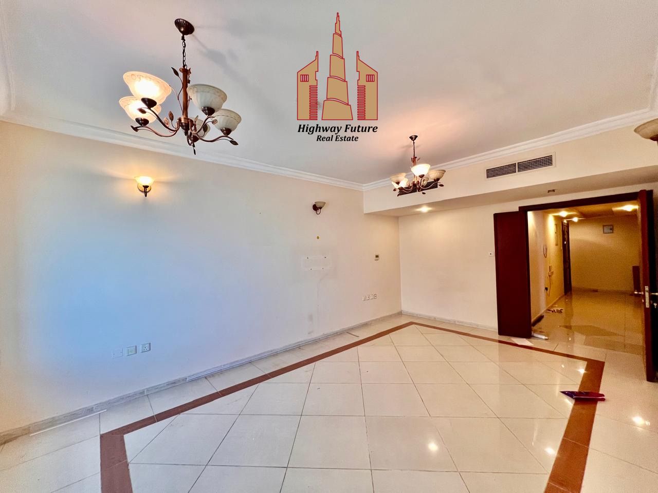 Sea view 2bhk with parking gym pool near corniche area
