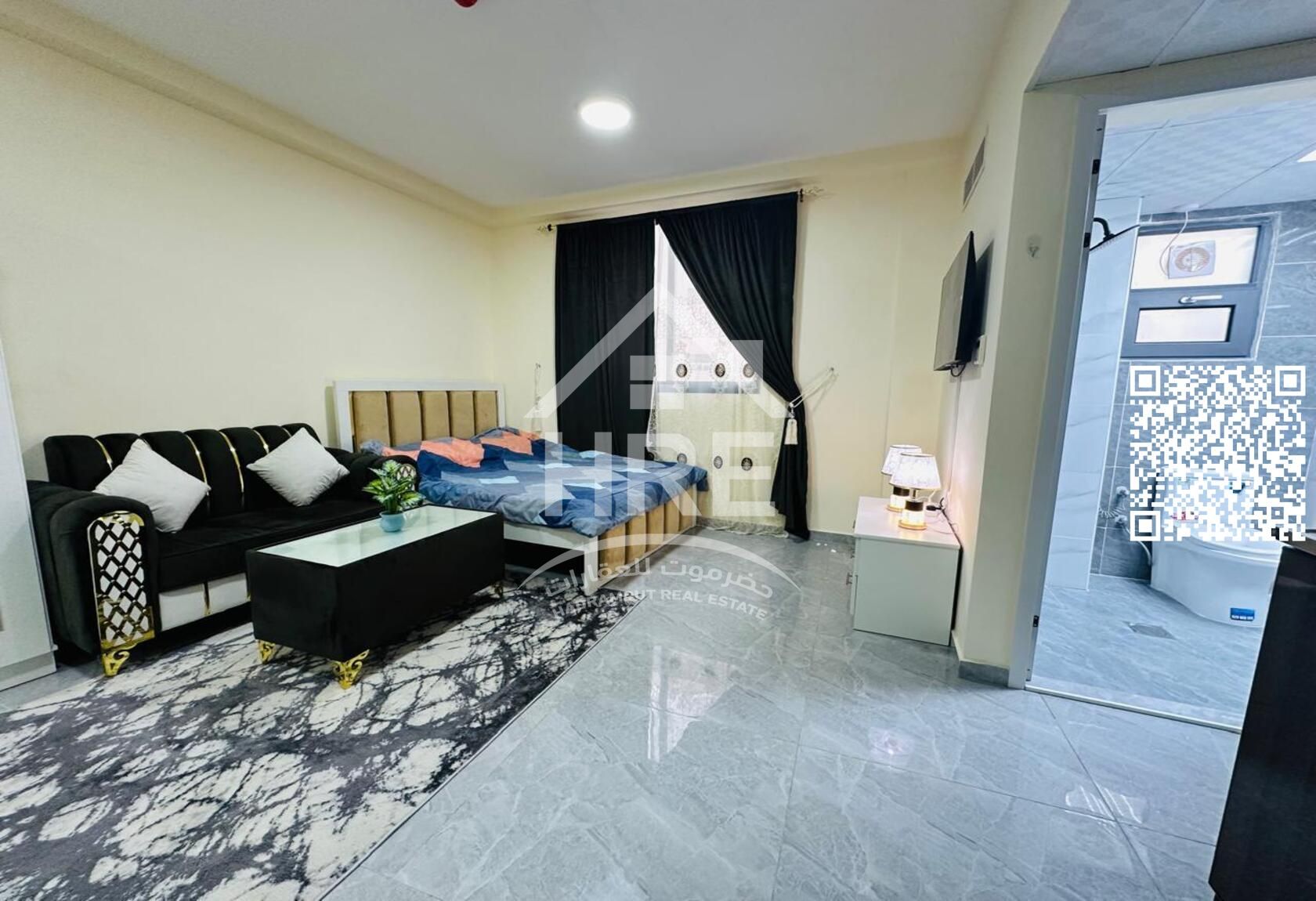Fully furnished studio gives you instant comfort