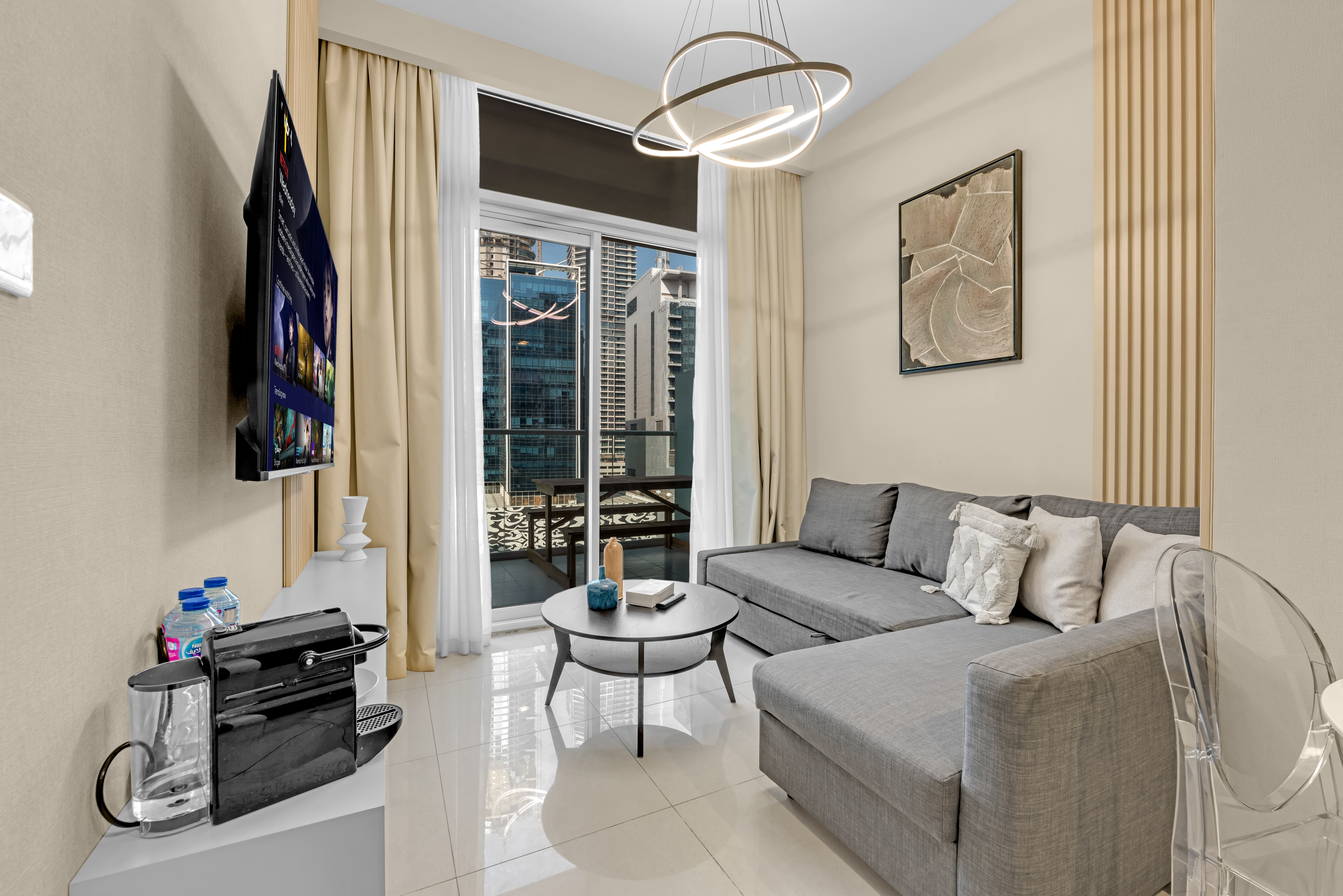 1 BR Apartment at Vera Residence with Swiming Pool & Burj Khalifa View