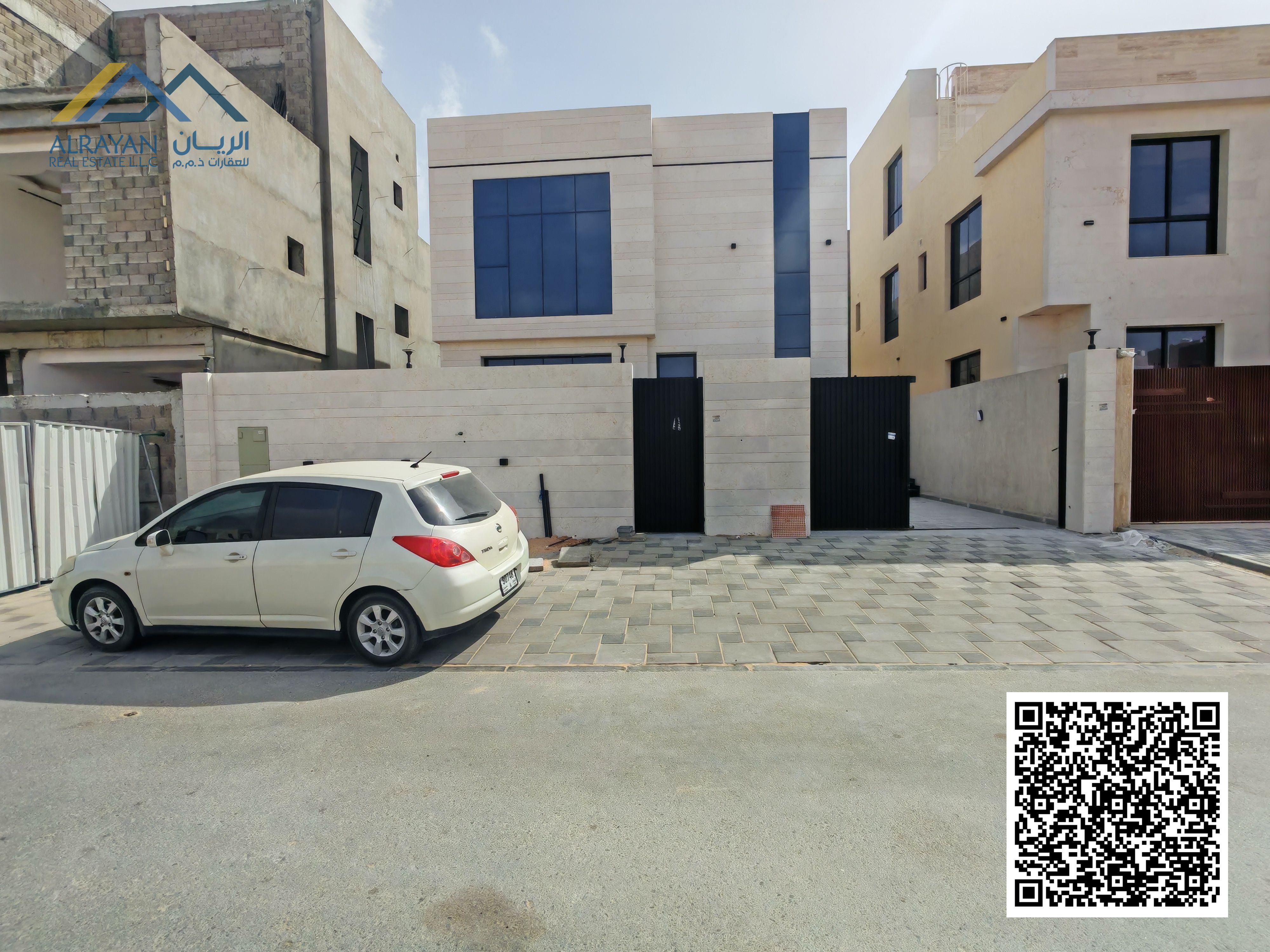 Modern White Stone Villa in Al Zahya Ajman Spacious Layout Great Price