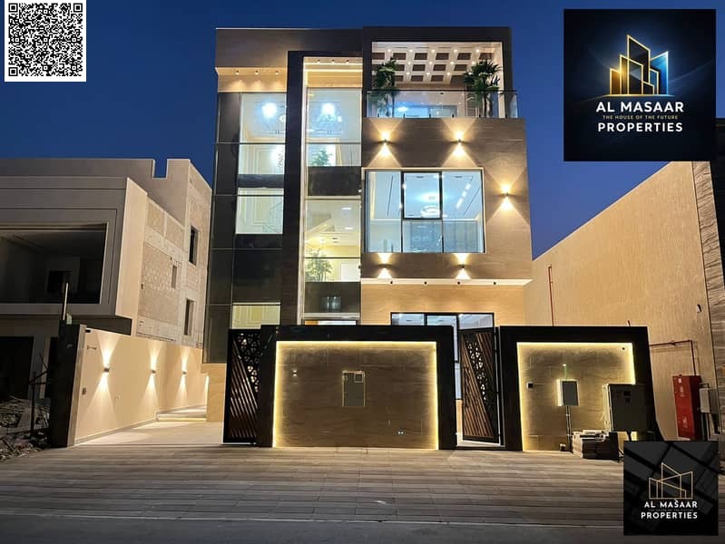 Luxury villa for sale, modern design, including registration, ownership, electricity, and water fees, with bank financing available.
