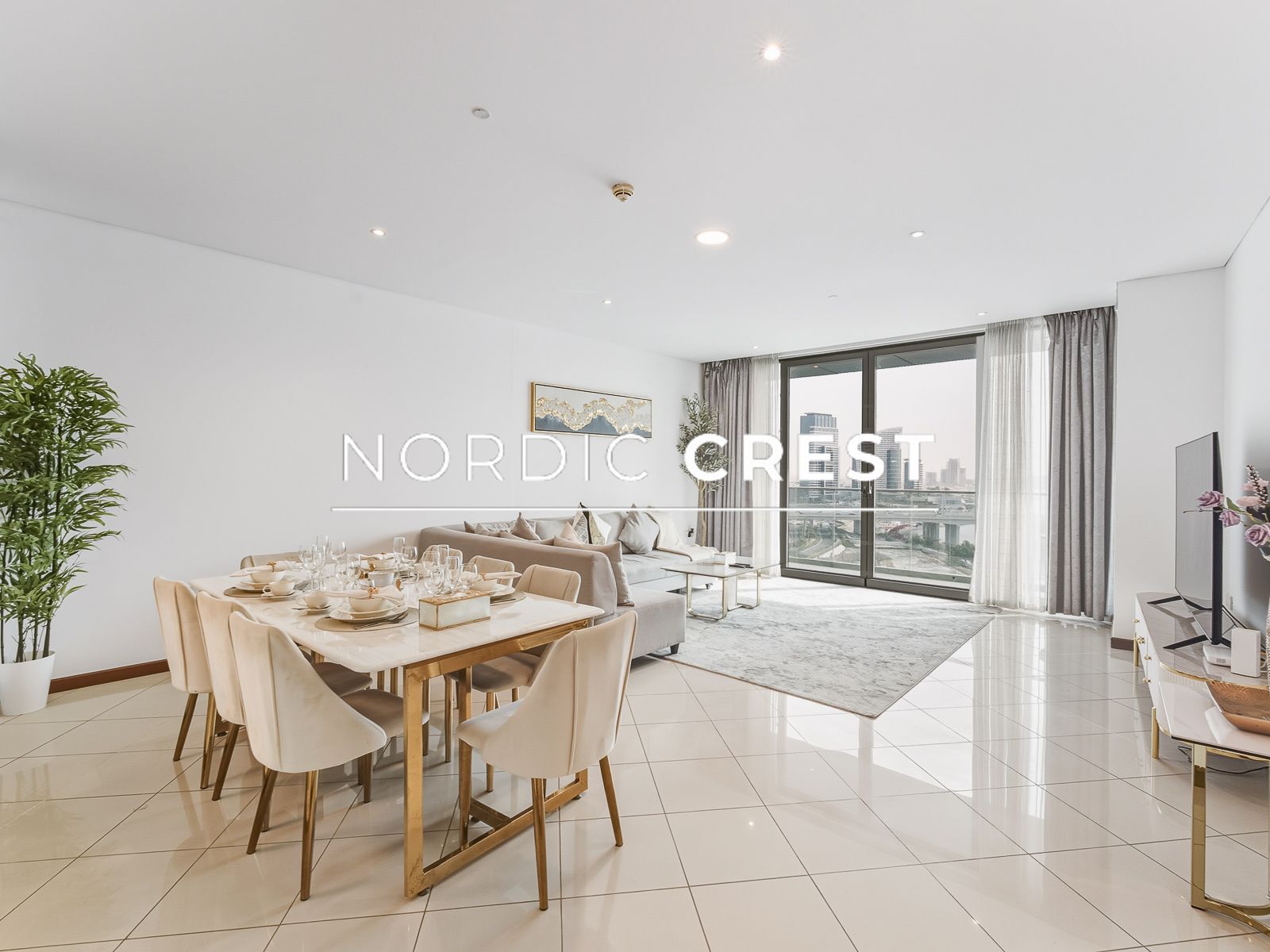 Stunning Creek View | Furnished 2BR | 2 Balconies