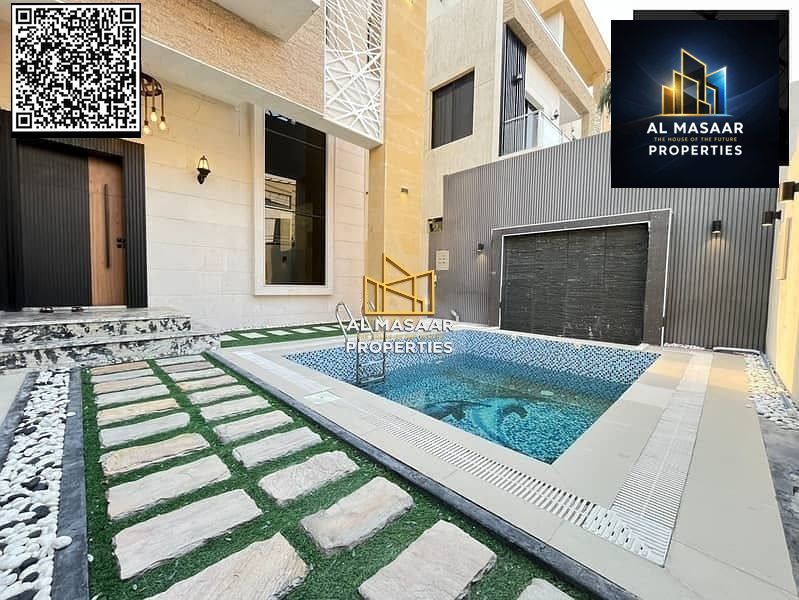 Super deluxe villa with swimming pool and elevator, including registration fees, electricity, water, and central air conditioning. Freehold ownership