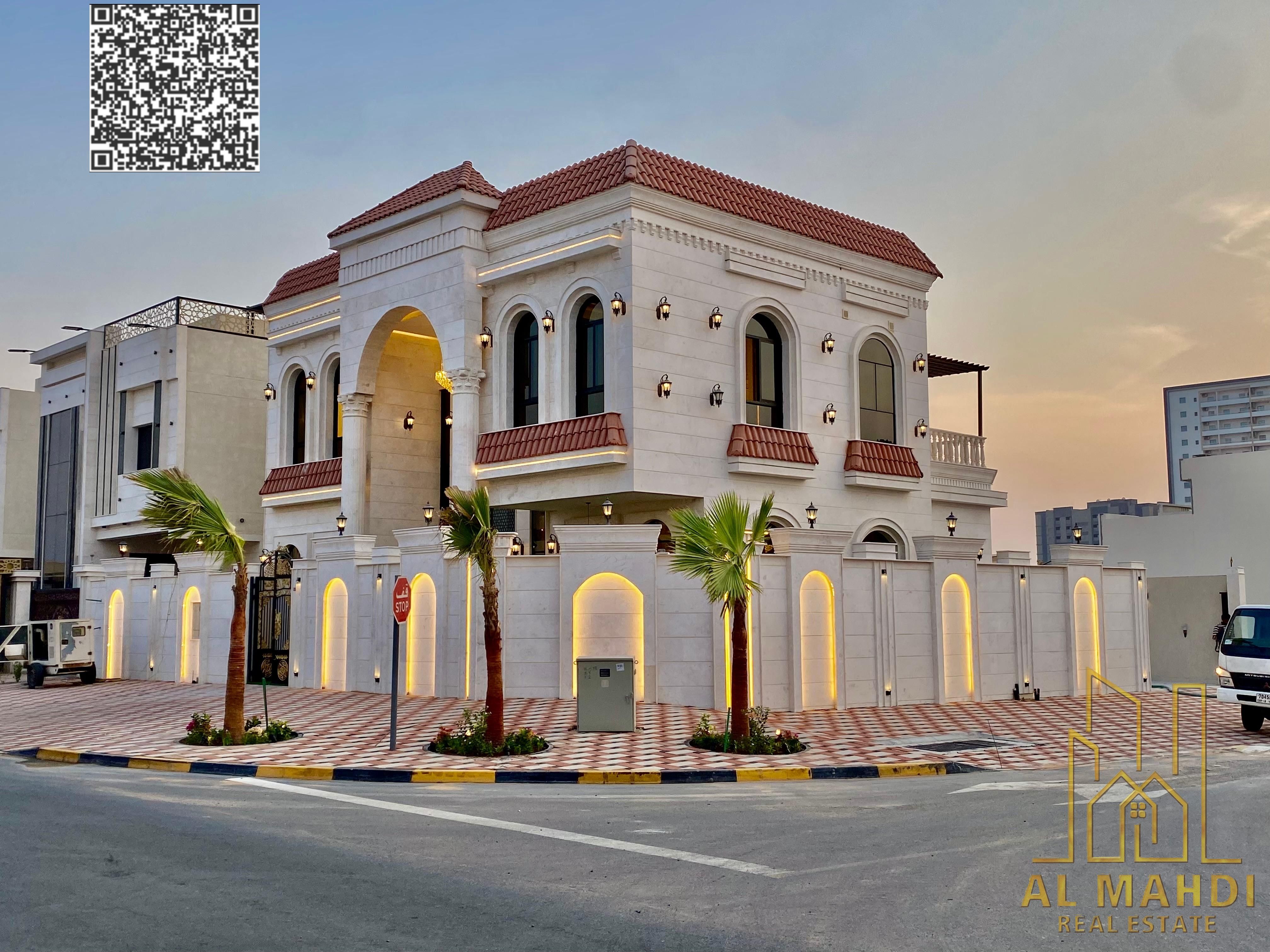 Corner villa, luxurious classic design – freehold ownership for all nationalities | Al Helio 2 – Ajman