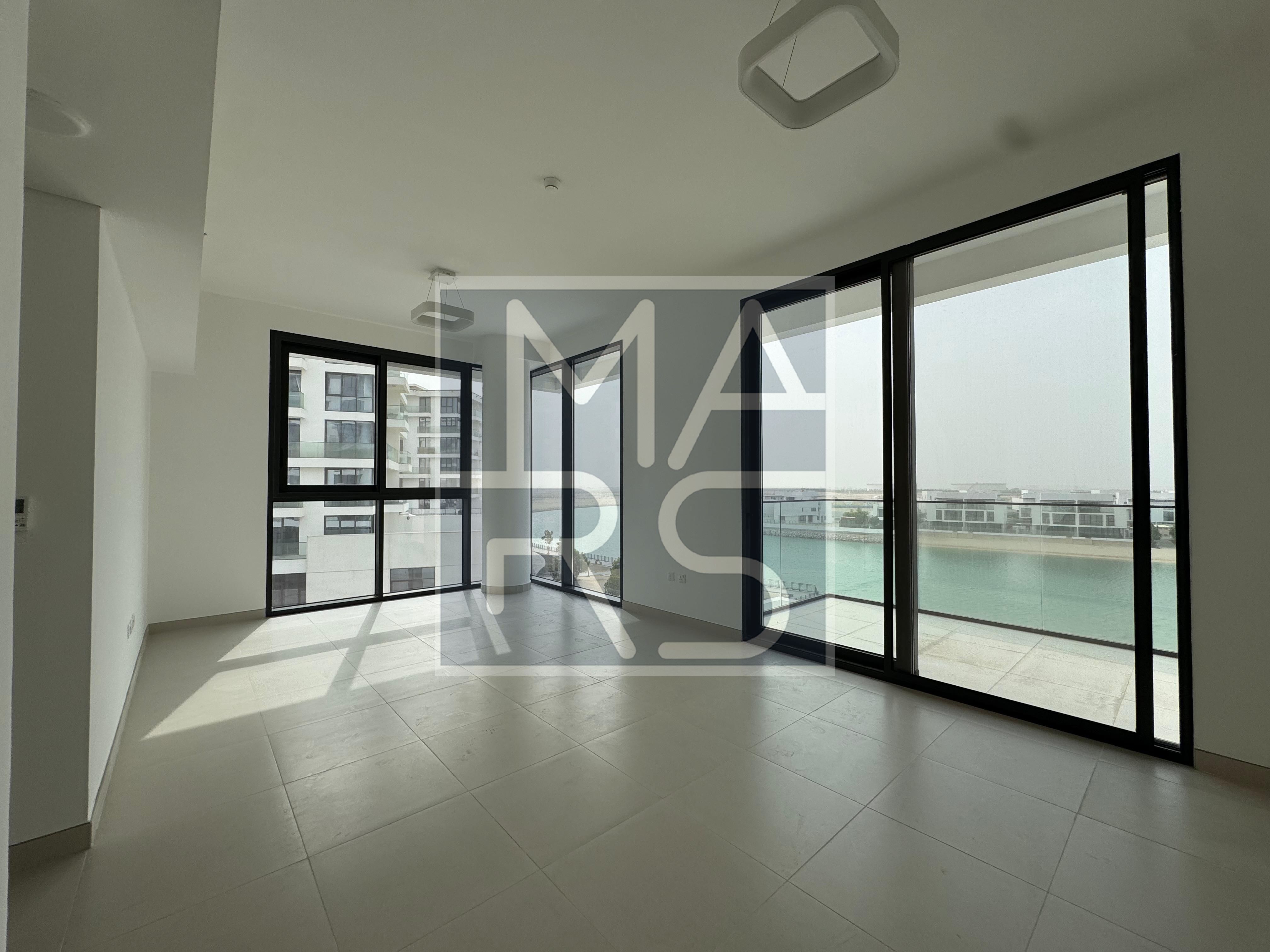 Modern 2BR Residence | Large Panoramic Balcony | Unfurnished