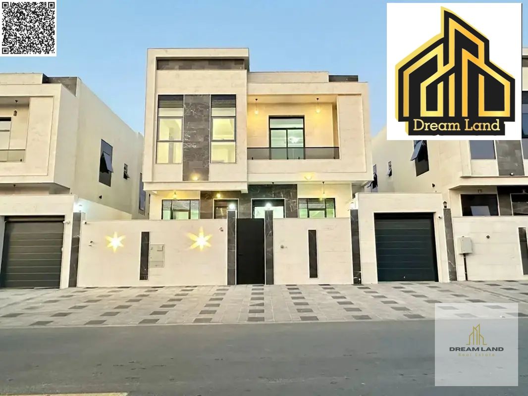 Villa with central air conditioning, ready to move in, on the main street in one of Ajman's most prestigious areas. Freehold ownership for all nationa