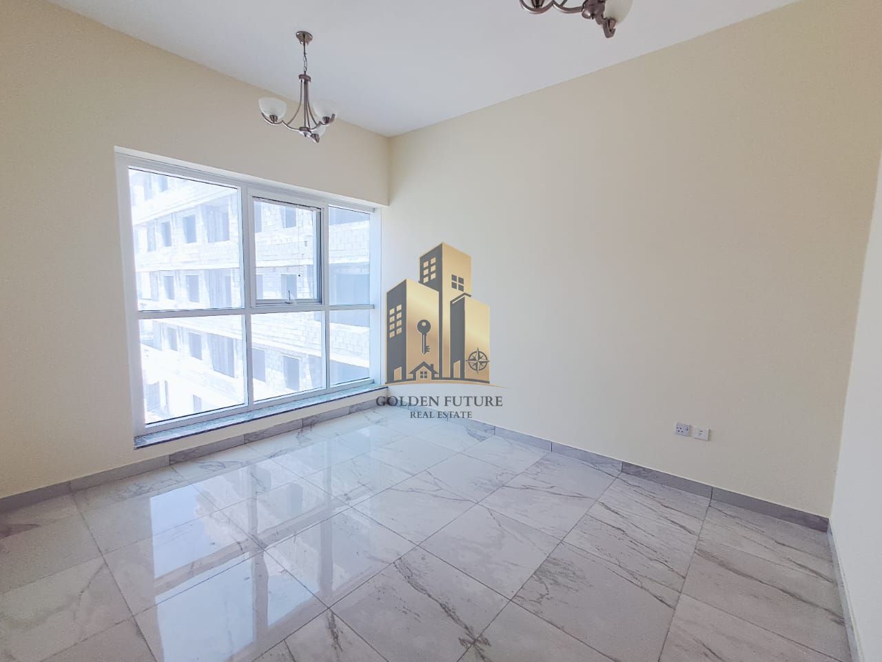 Big size 1 bhk apartment with 2 bath and balcony in aljada sarab community