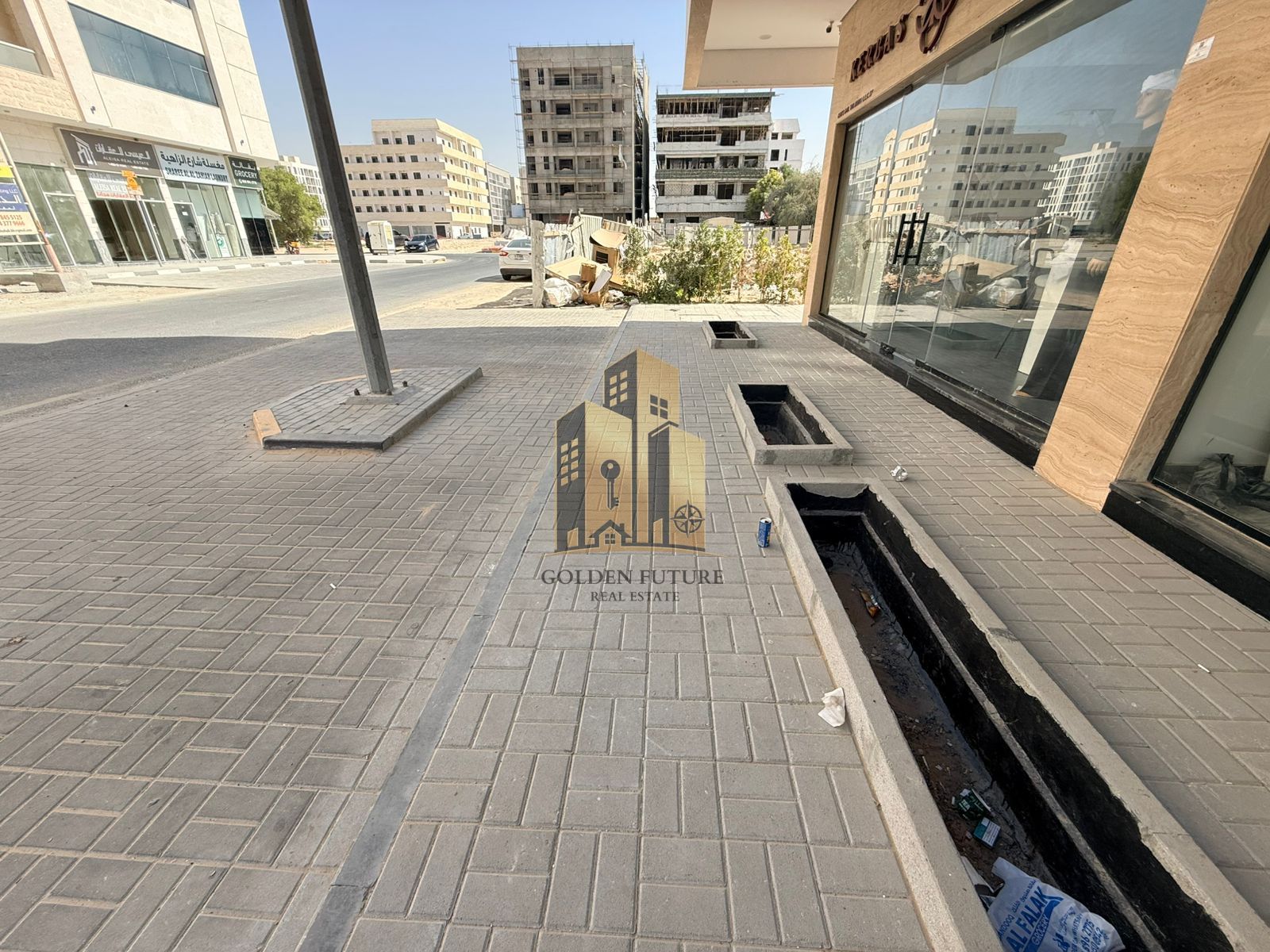 Highest walking traffic shop with washroom in sarab community aljada