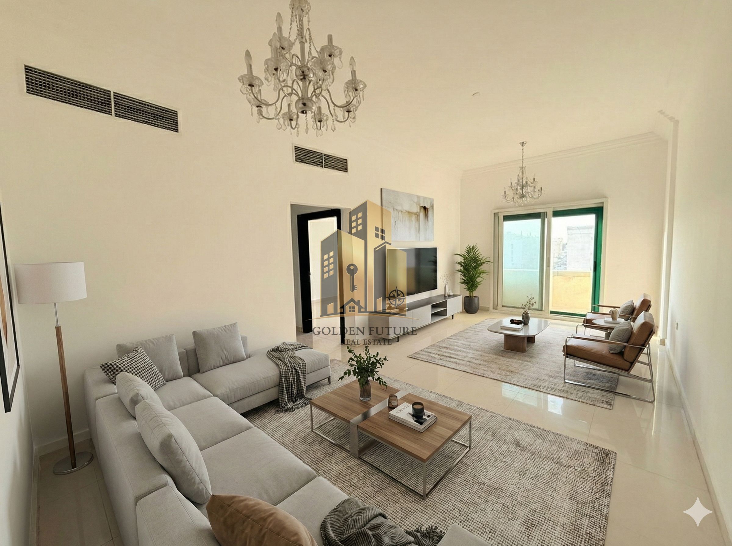 Affordable 2 bhk apartment with big hall and balcony in muweillah commercial